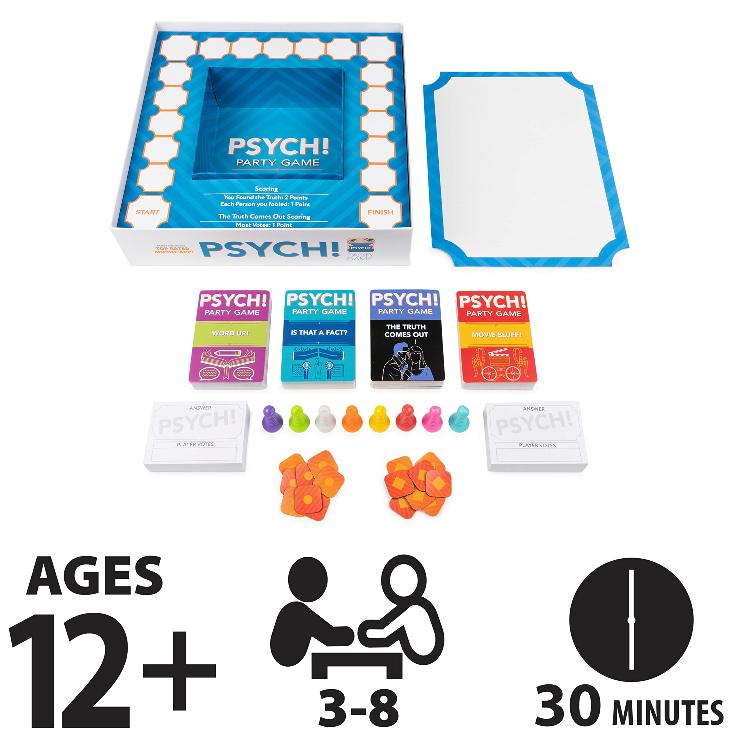 Foto 3 pulgar | Juego De Mesa Spin Master Psych! Juego De Fiesta Para Mayores De 12 Años - Venta Internacional.