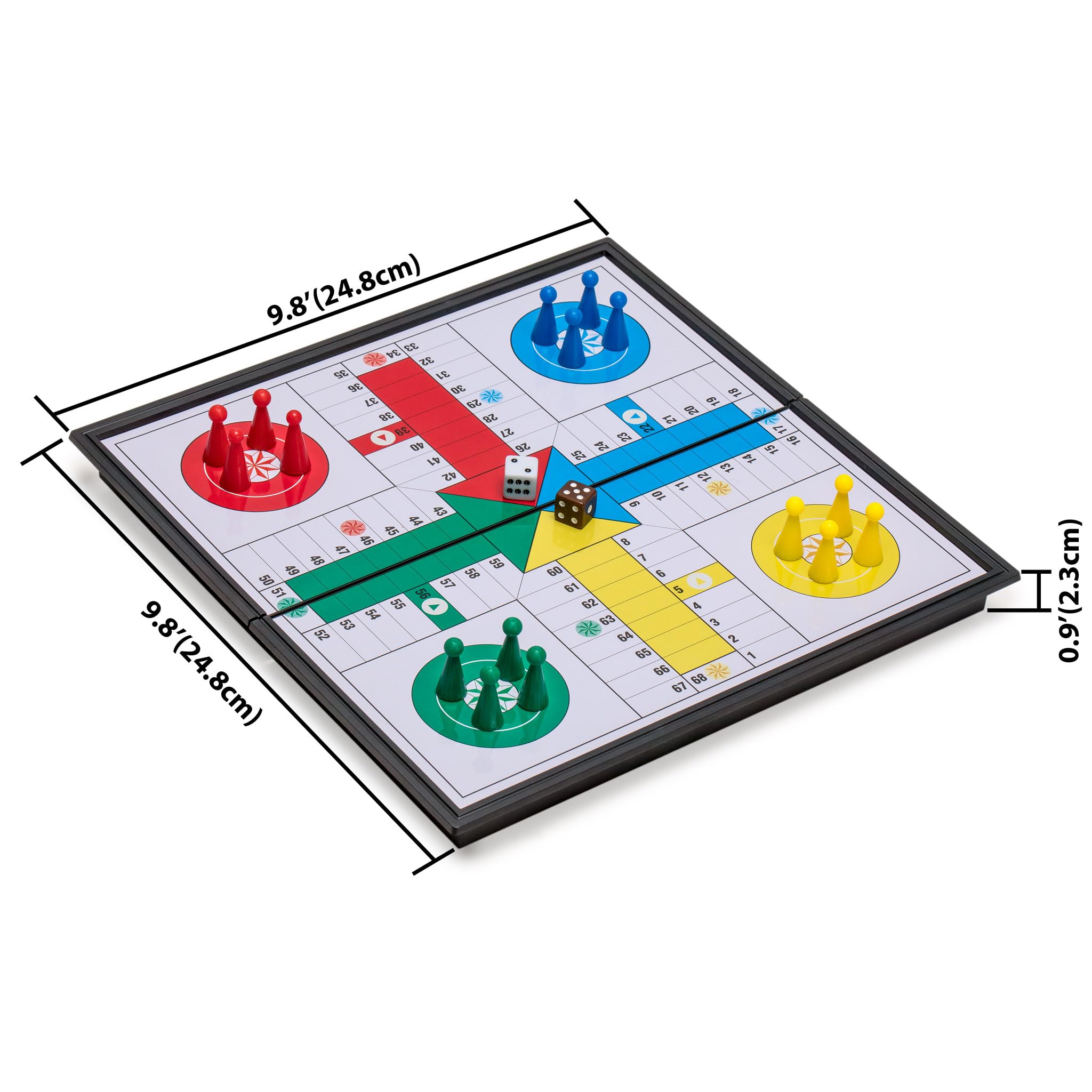 Foto 4 pulgar | Juego De Mesa Yellow Mountain Imports Ludo Magnetic Plegable - Venta Internacional.