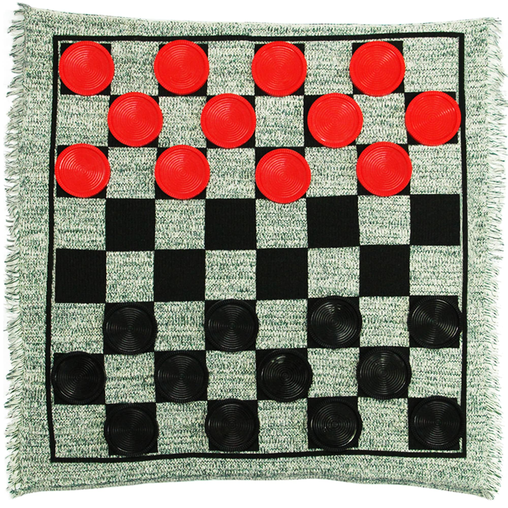 Foto 2 pulgar | Alfombra De Juego Giant Checkers Lulu Home Jumbo 3 En 1 Para 2 Jugadores - Venta Internacional.