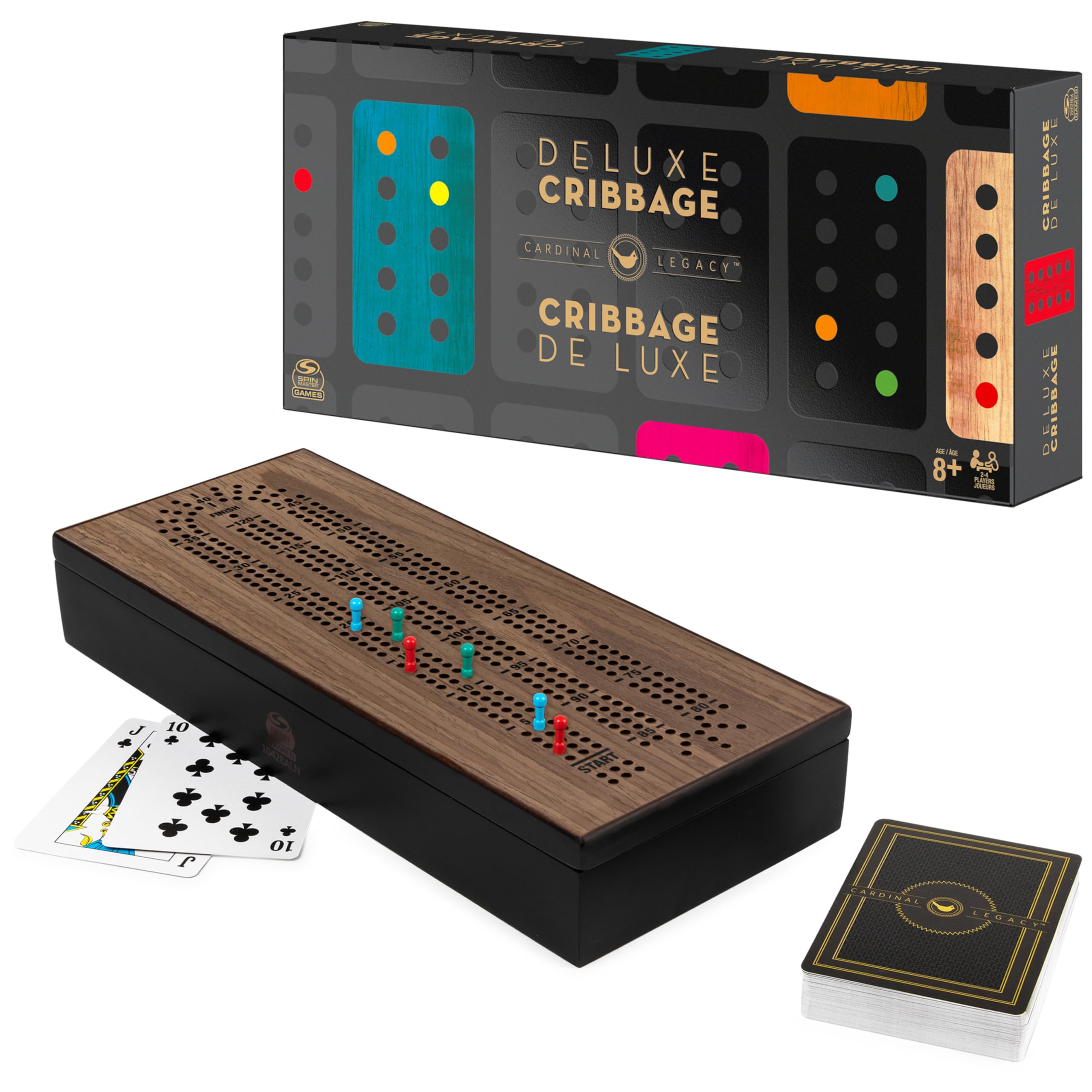 Foto 2 pulgar | Cribbage Game Spin Master Legacy Deluxe Con Funda De Madera - Venta Internacional.