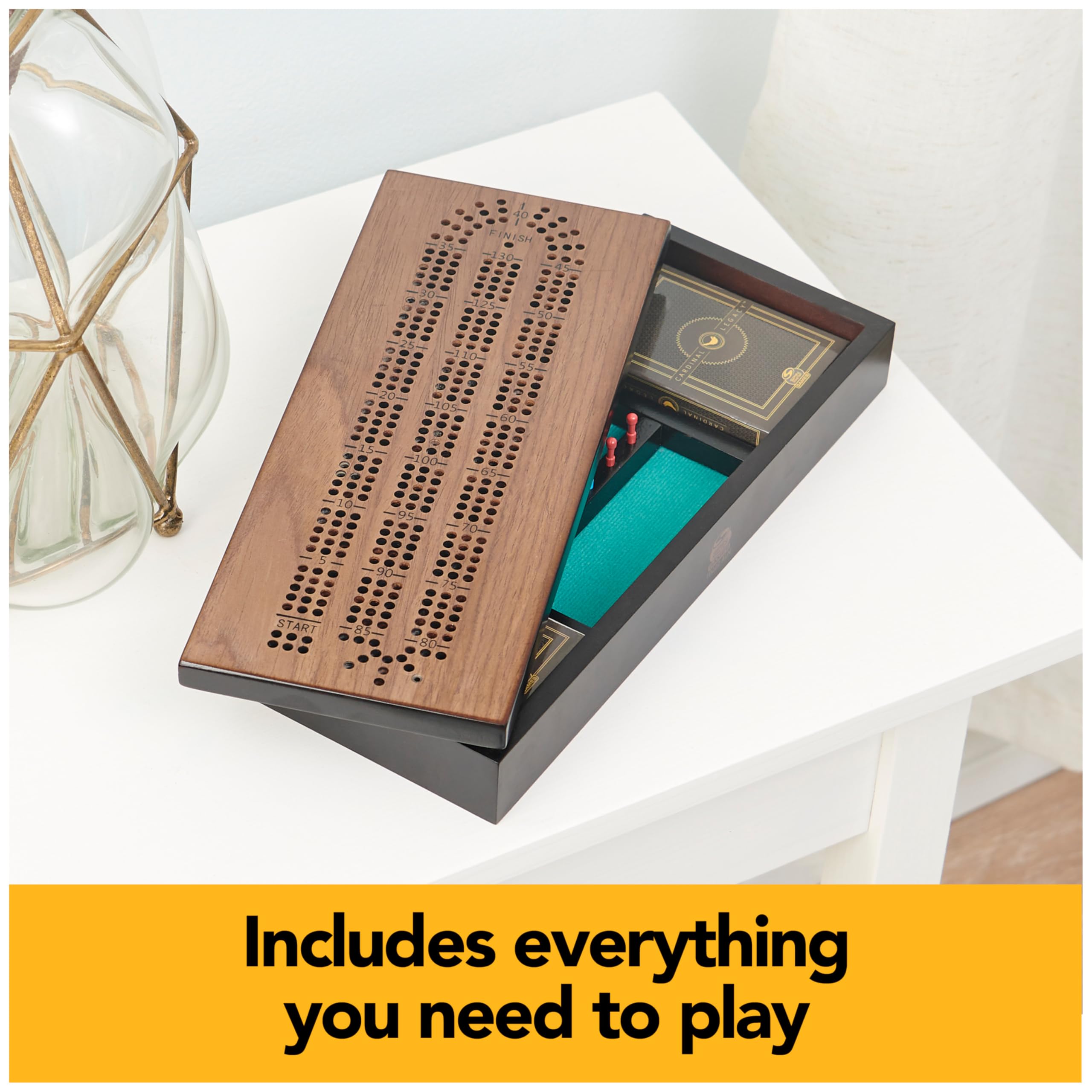 Foto 4 pulgar | Cribbage Game Spin Master Legacy Deluxe Con Funda De Madera - Venta Internacional.