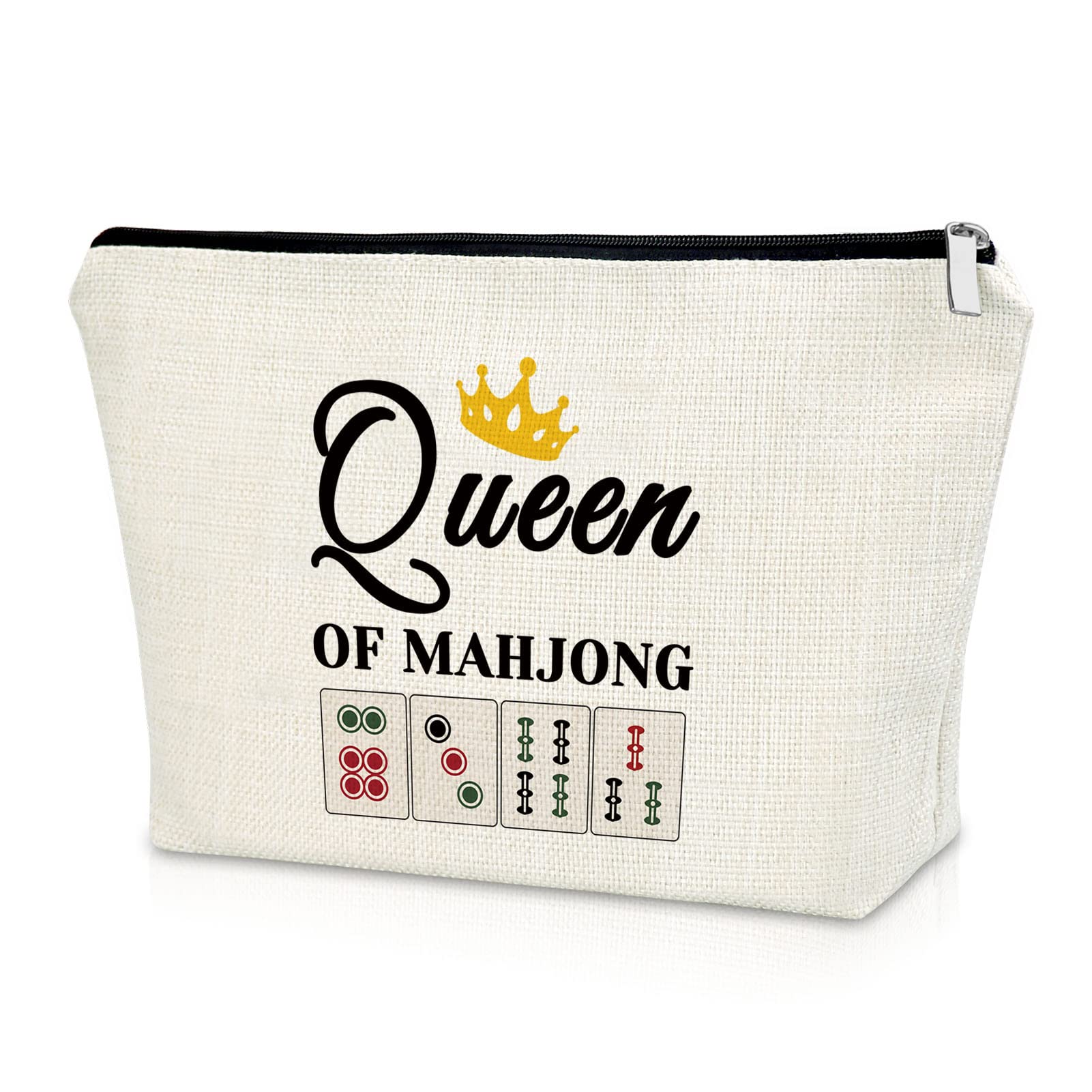 Foto 2 pulgar | Bolsa De Maquillaje Sazuwu Mahjong Queen, Regalo Para Mujer Amante Del Mahjong - Venta Internacional.