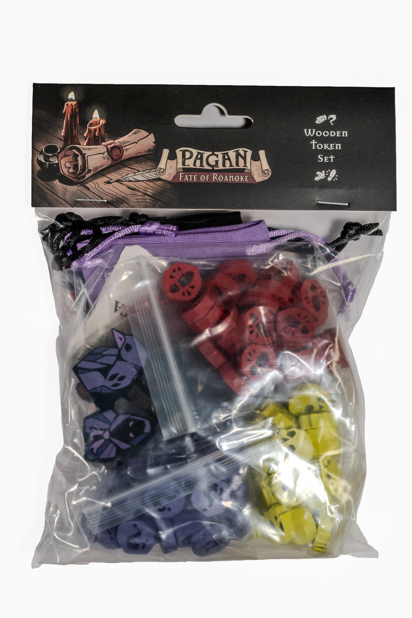 Set De Fichas De Madera Pagan: Fate Of Roanoke Capstone Games - Venta Internacional.