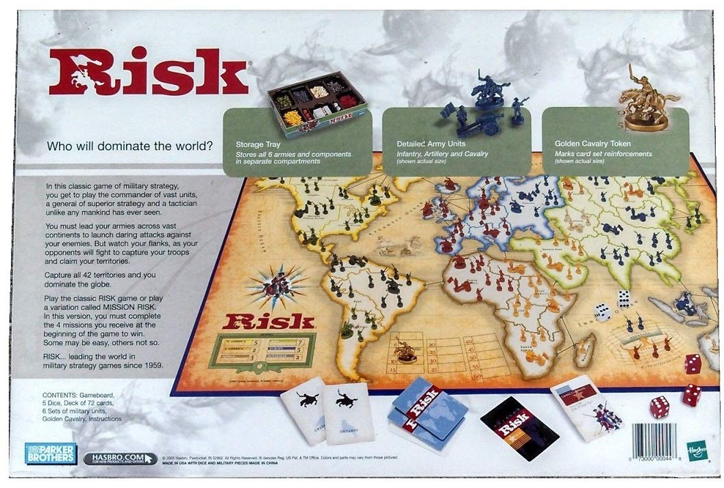 Foto 3 | Juego De Mesa Hasbro Gaming Risk: El Juego De La Dominación Global - Venta Internacional.