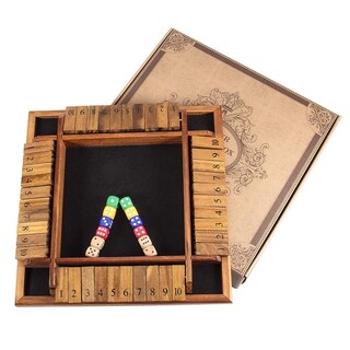 Foto 5 | Juego de Dados Shut The Box Amerous Para 1 A 4 Jugadores Con 12 Dados De 30 Cm - Venta Internacional