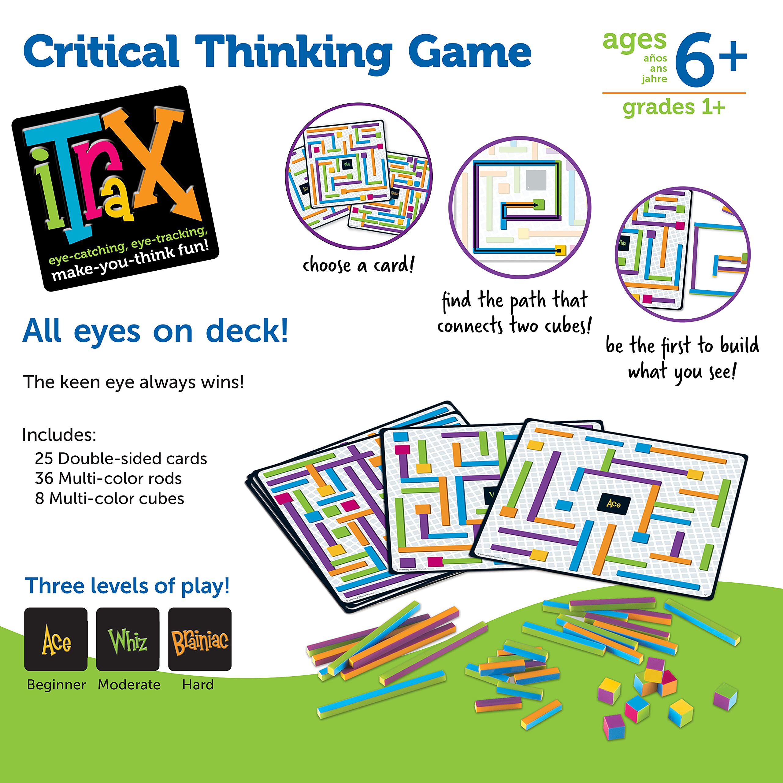 Foto 6 | Recursos De Aprendizaje Del Juego Itrax Critical Thinking 69 Pieces 6+ - Venta Internacional.