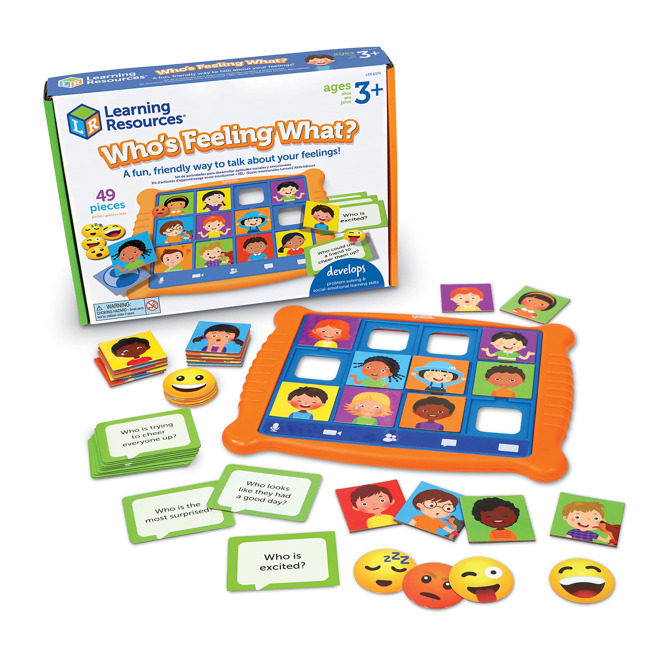 Foto 1 | Recursos De Aprendizaje Sobre Juguetes ¿quién Siente Qué? A Partir De 3 Años, 49 Piezas - Venta Internacional.