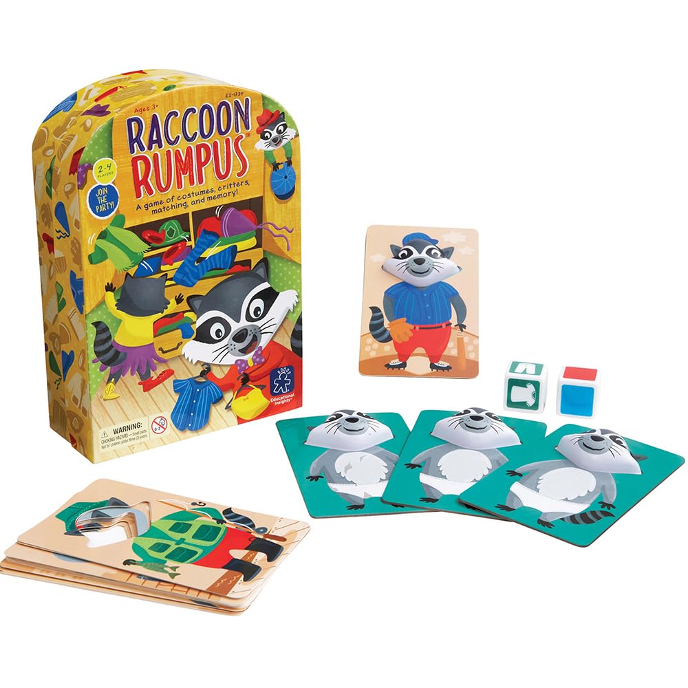 Foto 3 pulgar | Juego De Mesa Educational Insights Raccoon Rumpus Kids De 3 A 5 Años - Venta Internacional.