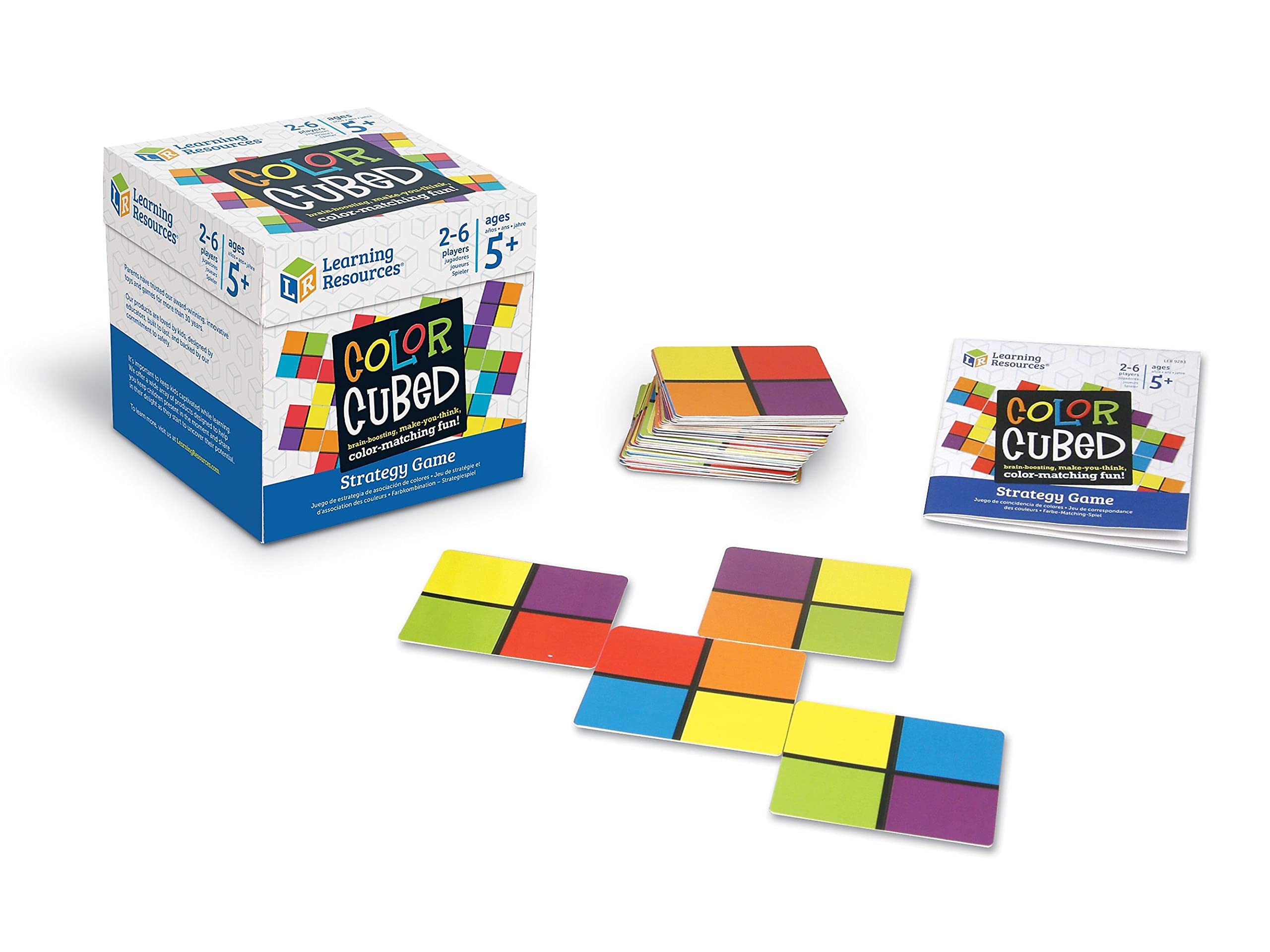Recursos De Aprendizaje Del Juego Color Cubed Strategy Para 2-6 Jugadores (más De 5 Años) - Venta Internacional.
