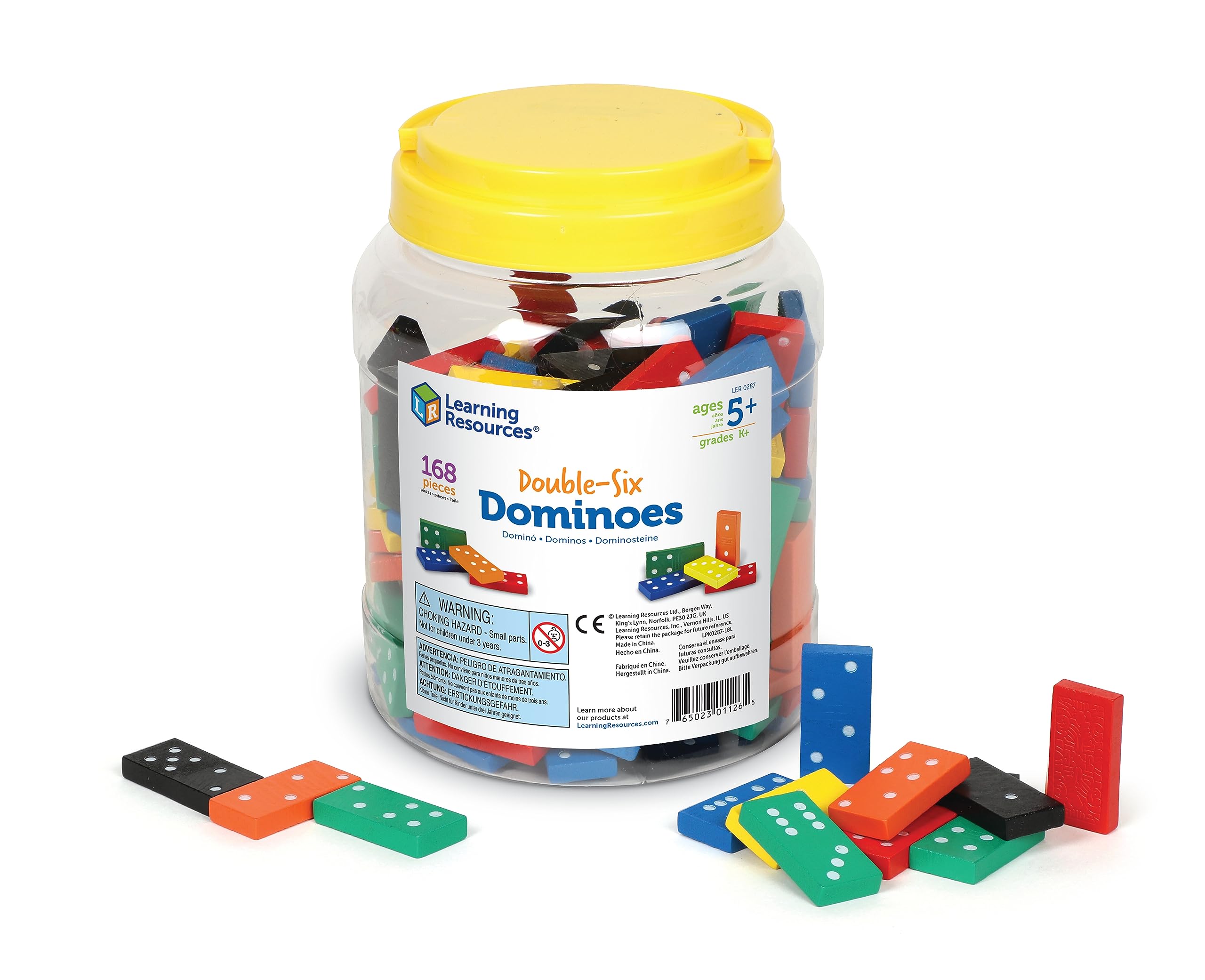 Dominoes Learning Resources Double-six 168 Piezas Para Mayores De 5 Años - Venta Internacional.