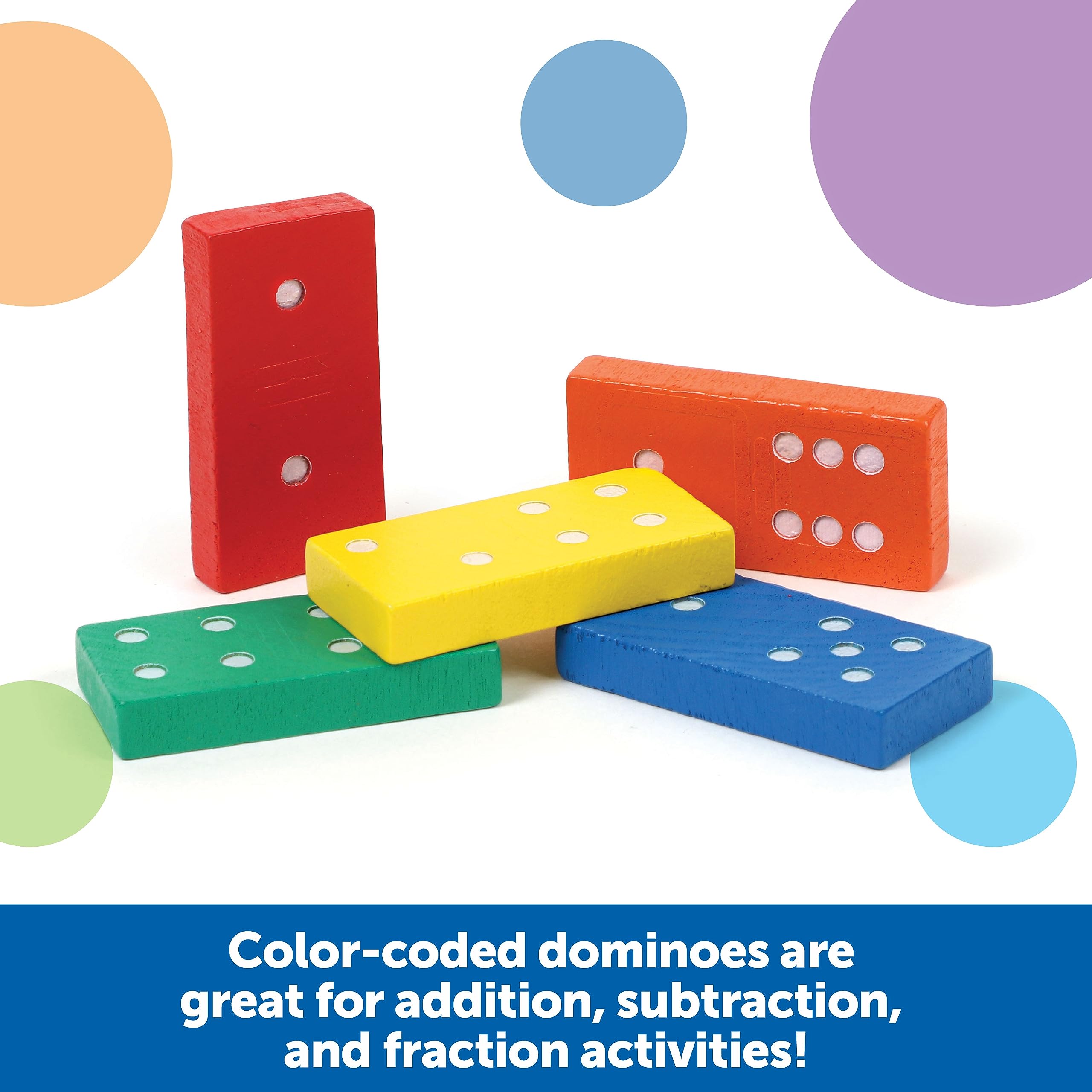 Foto 2 | Dominoes Learning Resources Double-six 168 Piezas Para Mayores De 5 Años - Venta Internacional.