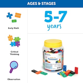 Foto 5 | Dominoes Learning Resources Double-six 168 Piezas Para Mayores De 5 Años - Venta Internacional.
