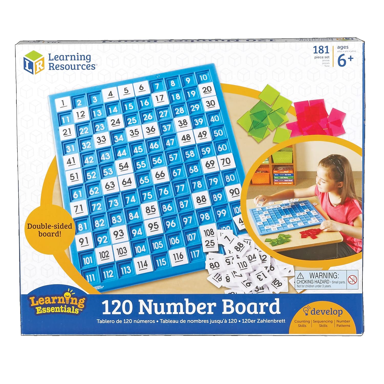 Foto 3 pulgar | Tablero Numérico Math Learning Resources 120 Unidades, 181 Piezas, Más De 6 Años - Venta Internacional.