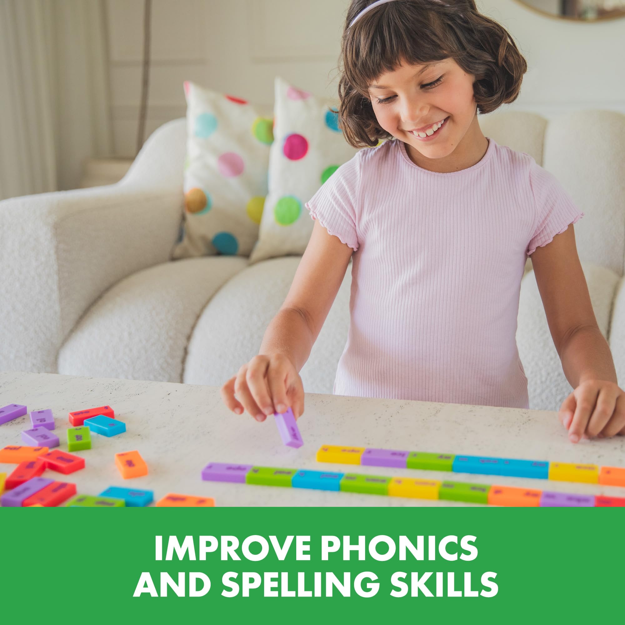 Foto 6 pulgar | Vocales Largas De Dominoes Educational Insights Phonics, 84 Piezas, 6 O Más - Venta Internacional.