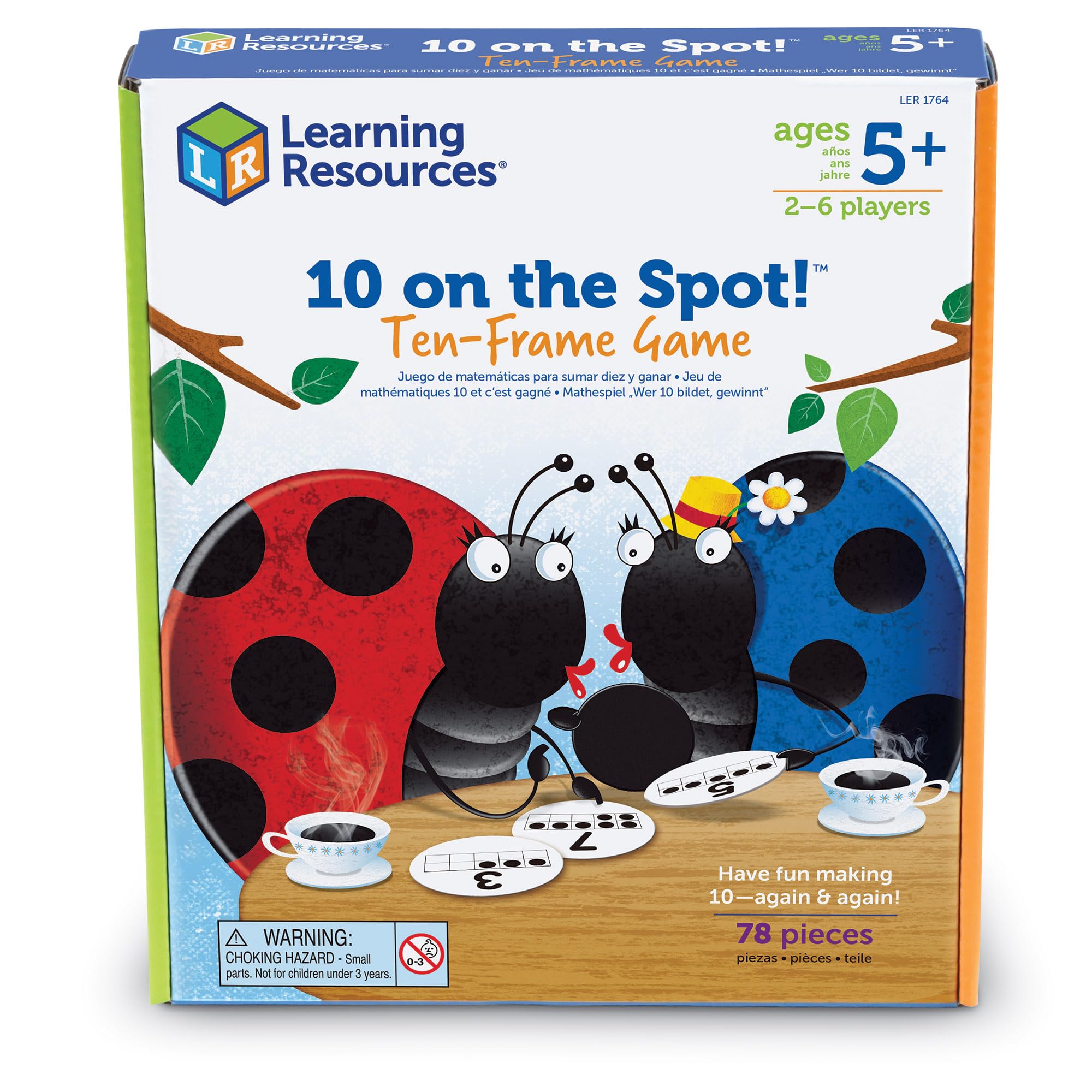 Foto 6 pulgar | Recursos Para Aprender A Jugar 10 On The Spot Ten Frame Durante Más De 5 Años - Venta Internacional.