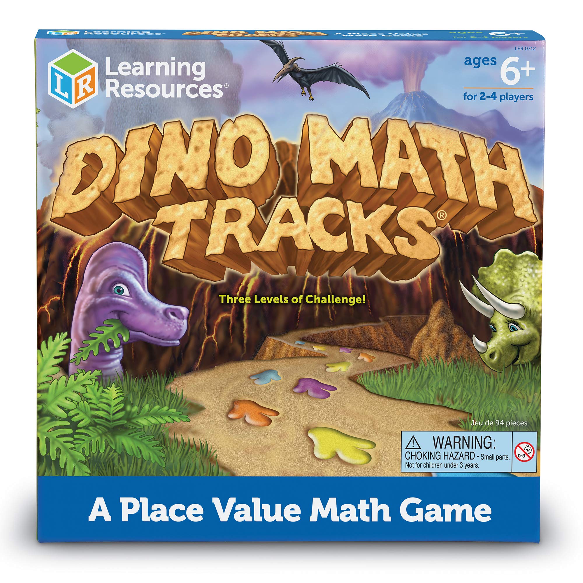 Foto 3 | Recursos De Aprendizaje De Juegos De Mesa Dino Math Tracks Durante Más De 6 Años - Venta Internacional.