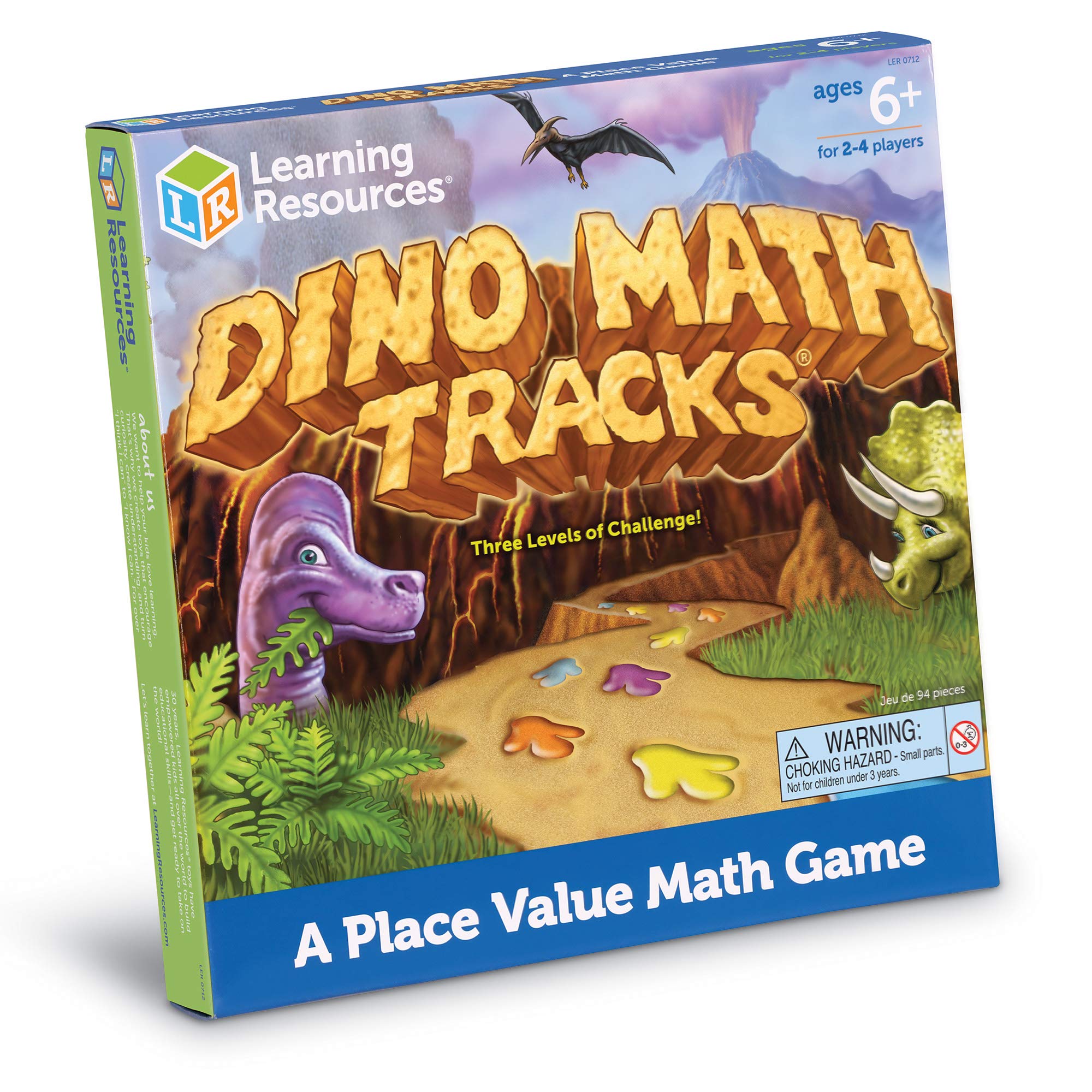 Foto 8 pulgar | Recursos De Aprendizaje De Juegos De Mesa Dino Math Tracks Durante Más De 6 Años - Venta Internacional.