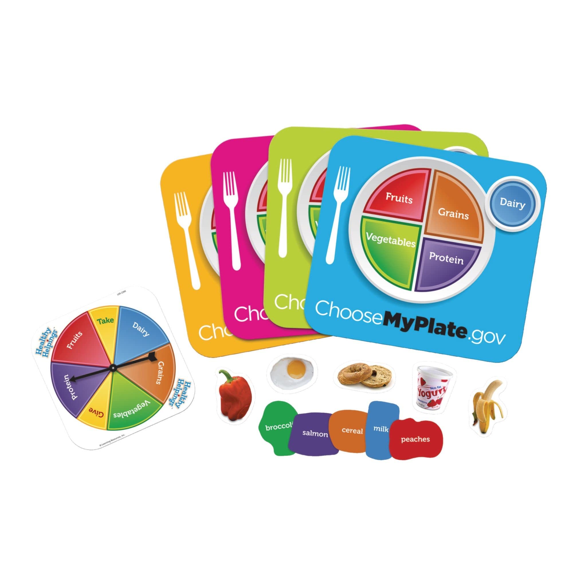 Foto 2 pulgar | Recursos De Aprendizaje Del Juego Healthy Helpings Myplate 10x10 In - Venta Internacional.