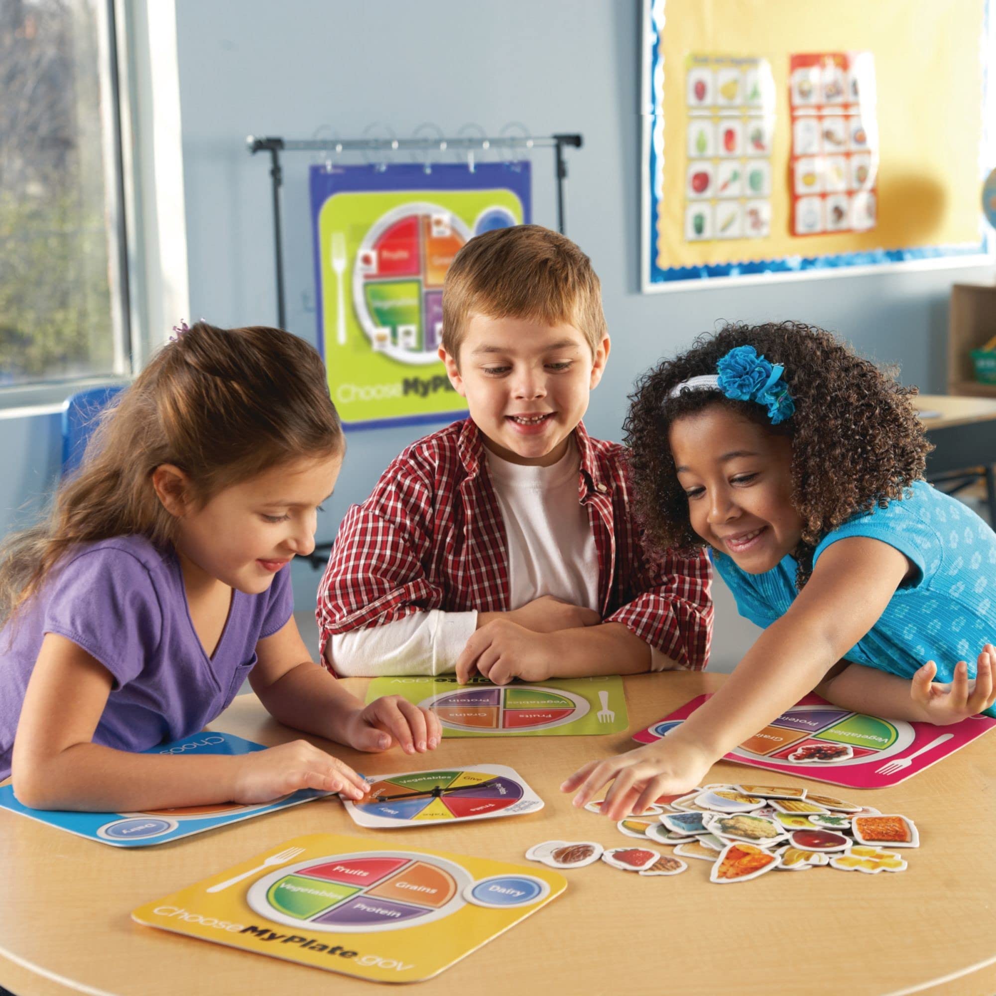 Foto 3 pulgar | Recursos De Aprendizaje Del Juego Healthy Helpings Myplate 10x10 In - Venta Internacional.