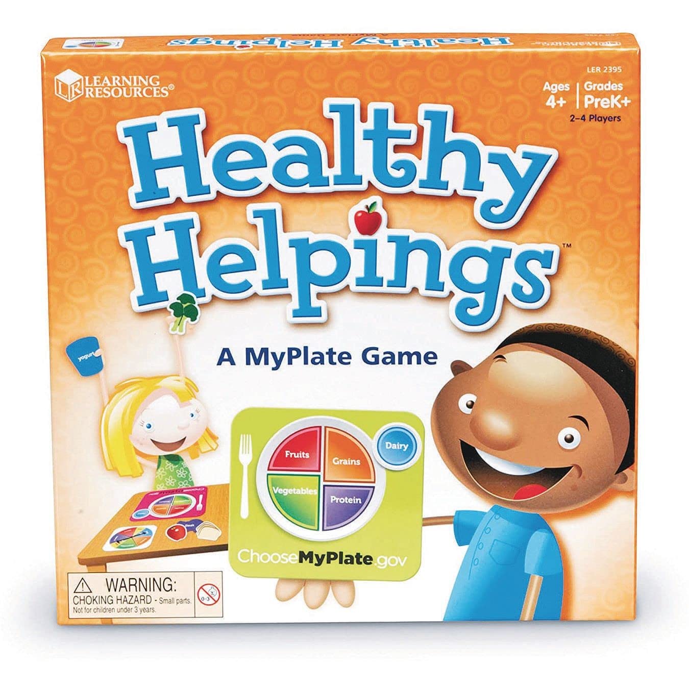 Foto 4 pulgar | Recursos De Aprendizaje Del Juego Healthy Helpings Myplate 10x10 In - Venta Internacional.