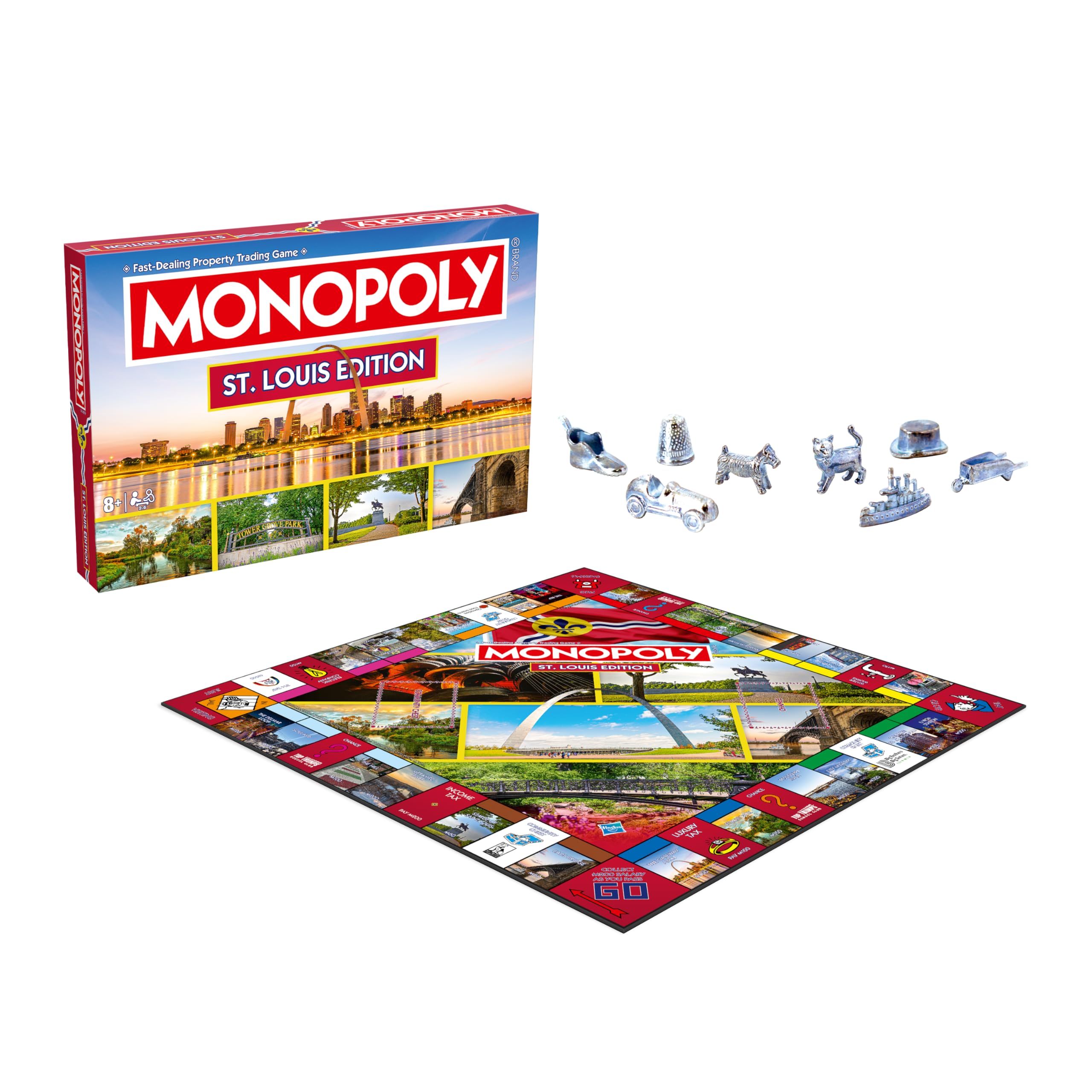 Foto 2 pulgar | Juego De Mesa Monopoly St Louis Mo Edition Para Niños De 8 Años En Adelante - Venta Internacional.