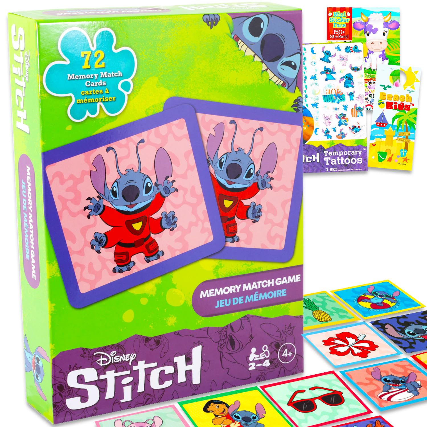 Foto 2 pulgar | Set De Juego Memory Matching Disney Stitch Con Lilo & Stich Kids - Venta Internacional.