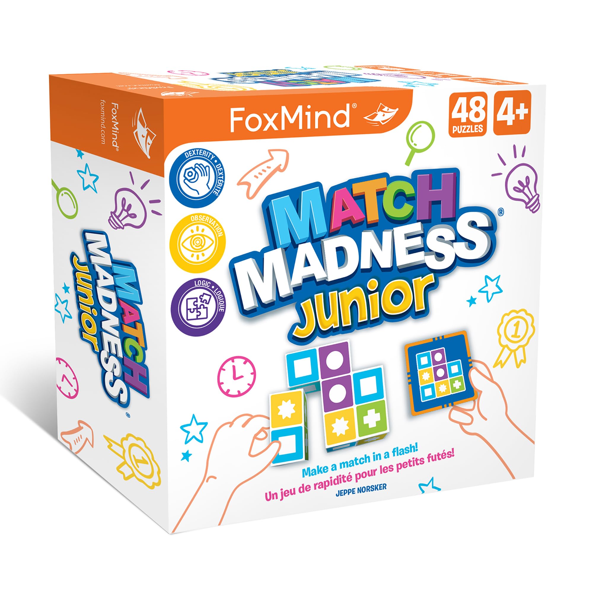 Foto 2 pulgar | Juego De Rompecabezas Foxmind Match Madness Junior 4+ Years Con 48 Cartas - Venta Internacional.