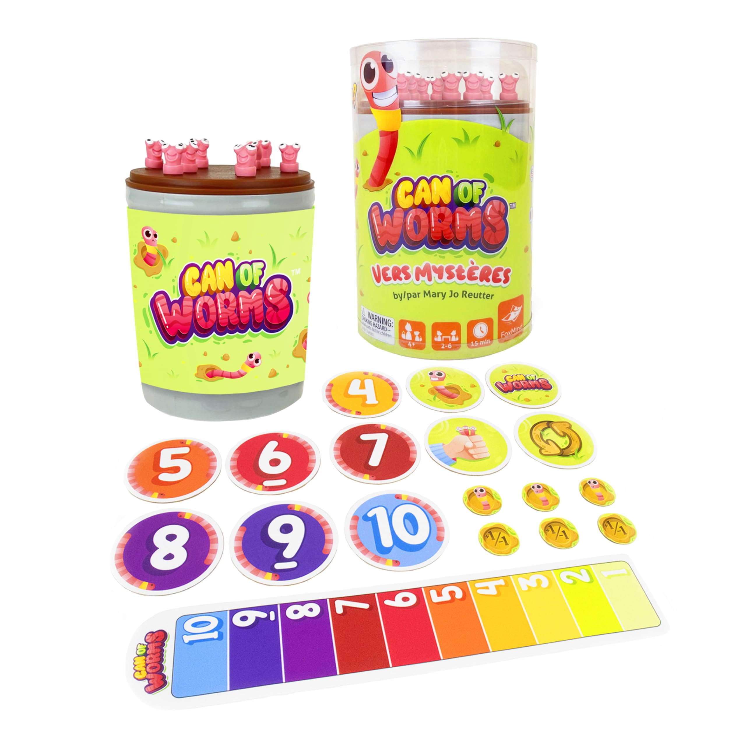 Foto 2 pulgar | Juego De Matemáticas Foxmind Can Of Worms Quick Para Niños Mayores De 4 Años - Venta Internacional.