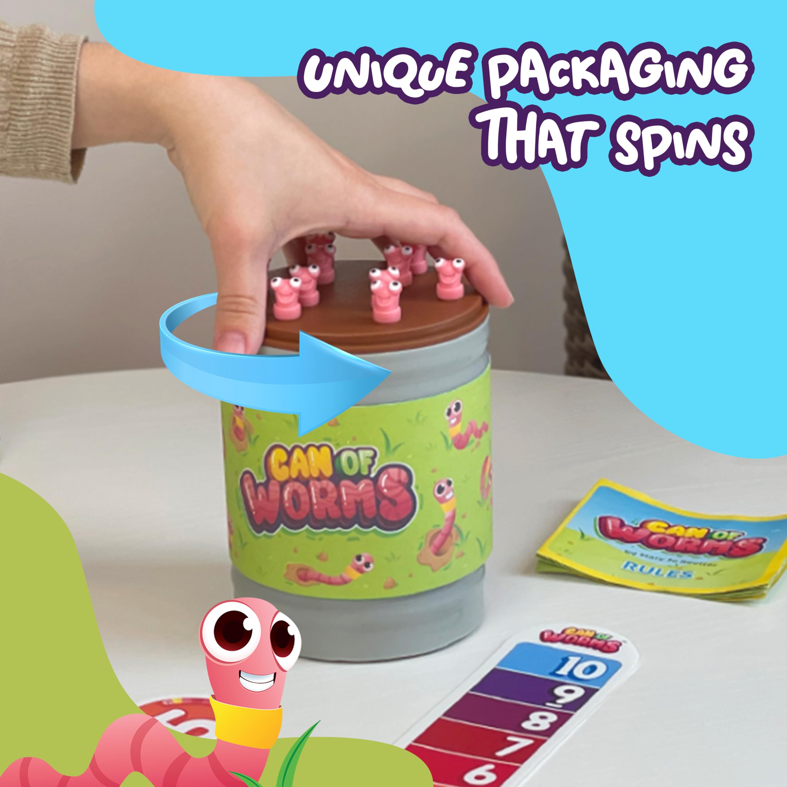 Foto 6 pulgar | Juego De Matemáticas Foxmind Can Of Worms Quick Para Niños Mayores De 4 Años - Venta Internacional.