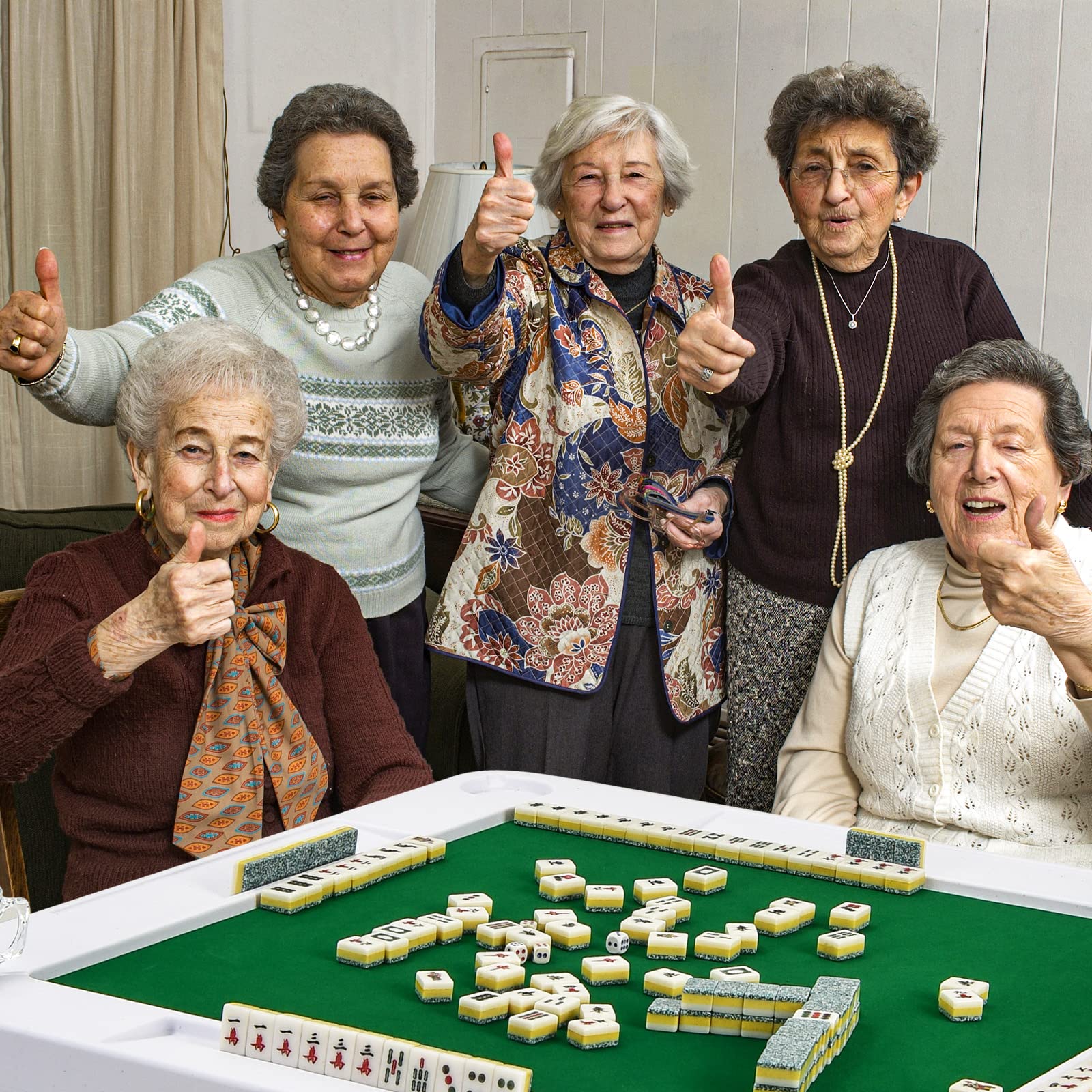 Foto 3 pulgar | Mesa Plegable De Mahjong Goplus Cuadrada De 35 Pulgadas Con Portavasos Y Ranuras Para Astillas - Venta Internacional.