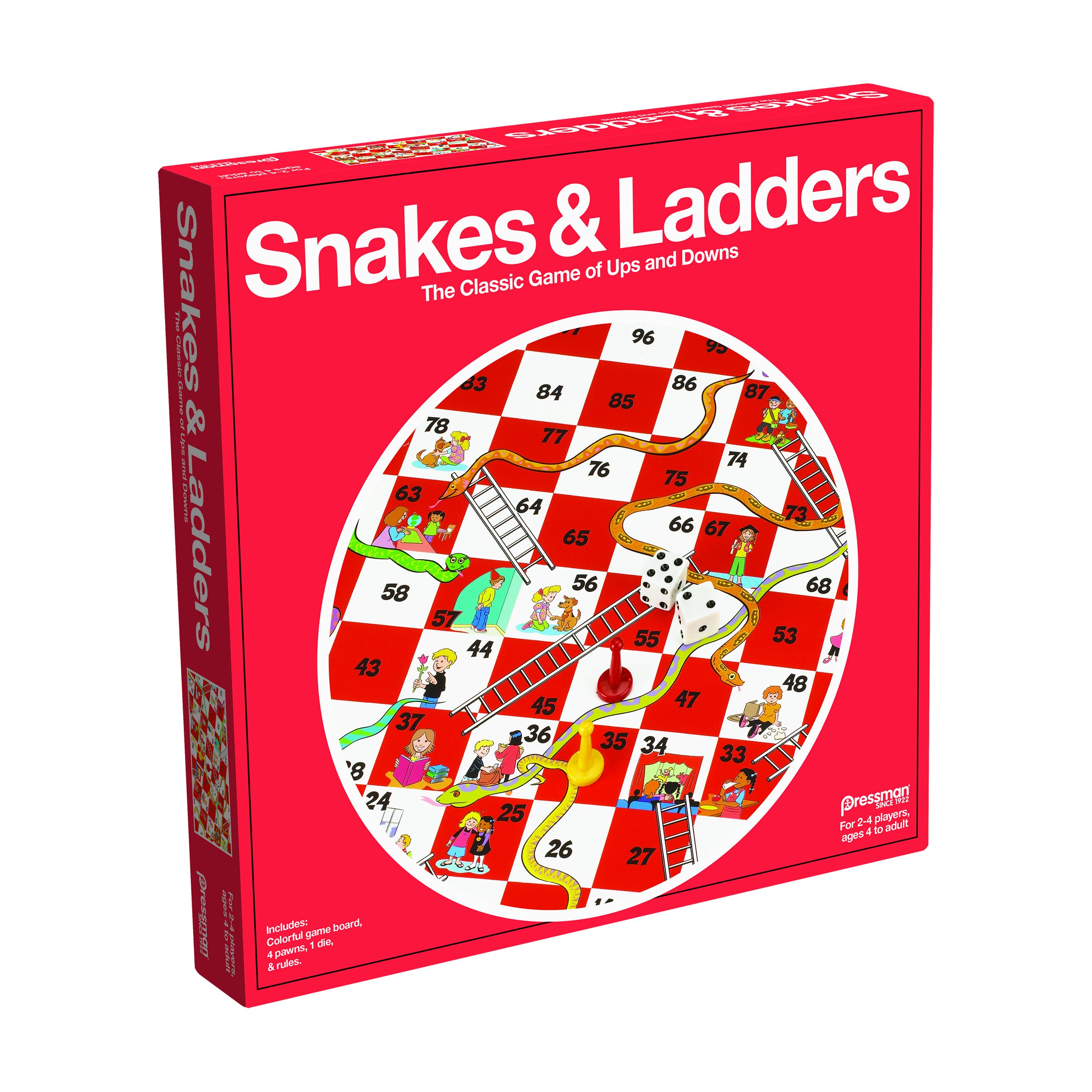 Foto 2 pulgar | Juego De Mesa Pressman Snakes & Ladders Para 2-4 Jugadores A Partir De 4 Años - Venta Internacional.