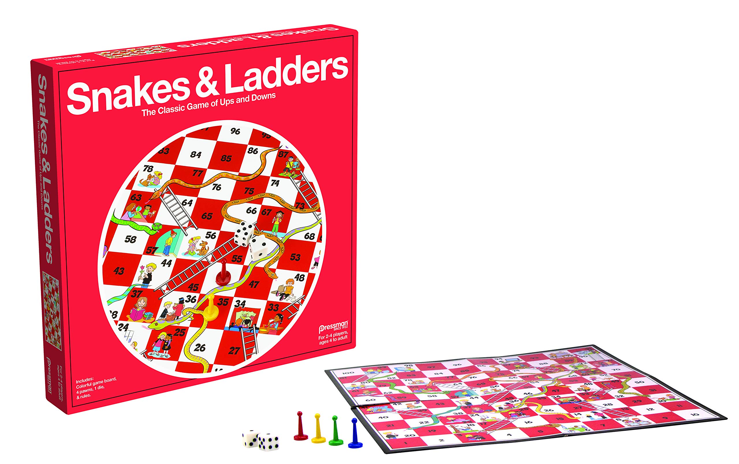 Foto 3 pulgar | Juego De Mesa Pressman Snakes & Ladders Para 2-4 Jugadores A Partir De 4 Años - Venta Internacional.