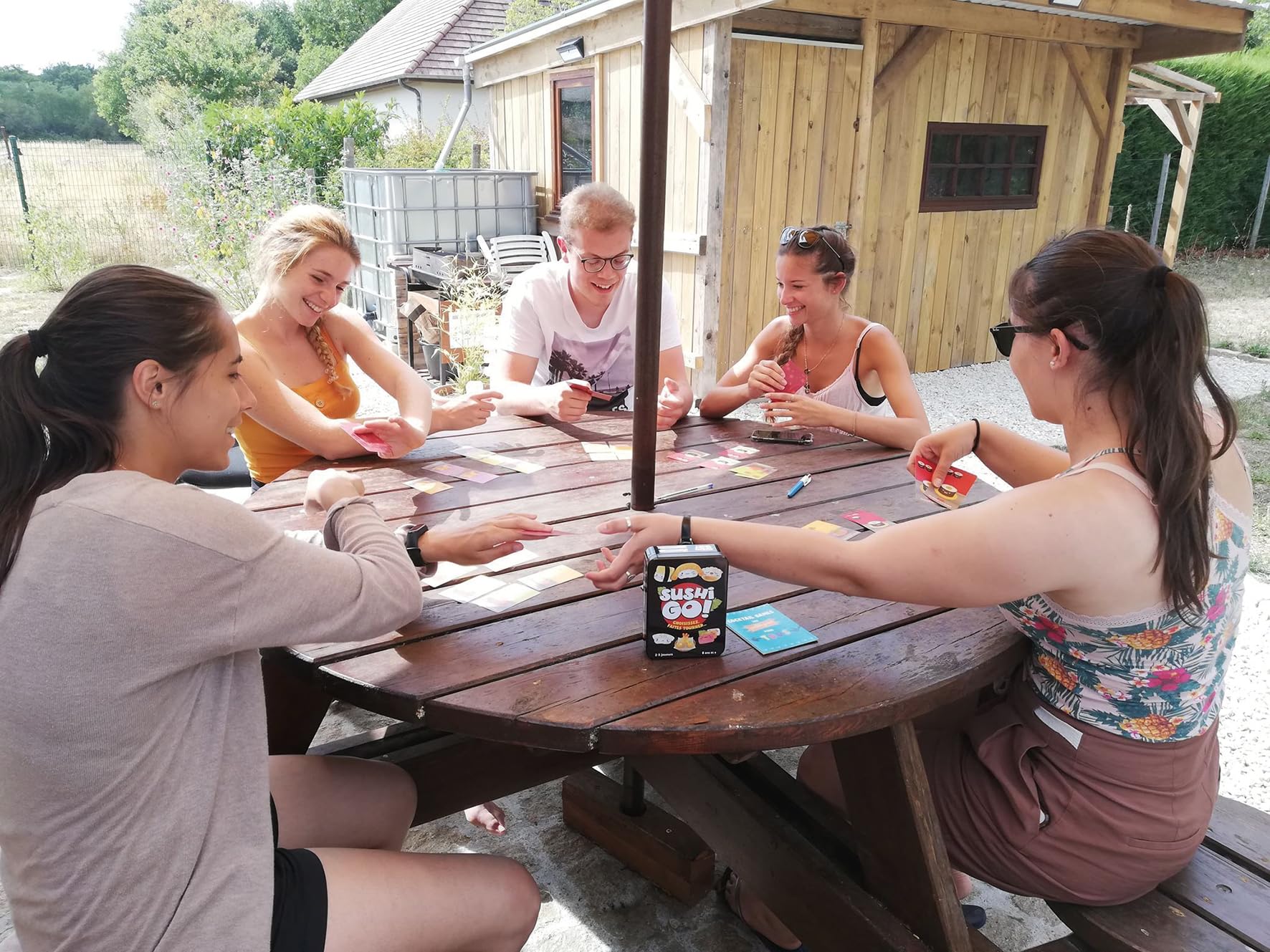 Foto 2 | Juego De Mesa Gamewright Sushi Go! Tin (fr) Para 2 A 5 Jugadores - Venta Internacional.