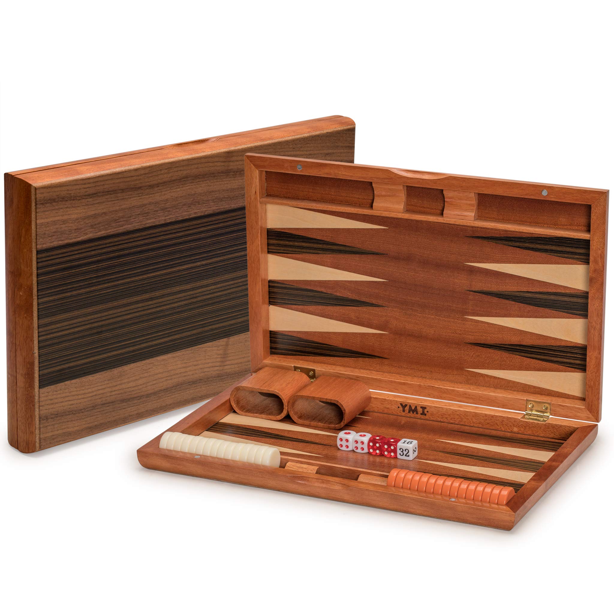 Foto 2 pulgar | Set De Juego De Backgammon Yellow Mountain Imports Pasadena Wood - Venta Internacional.