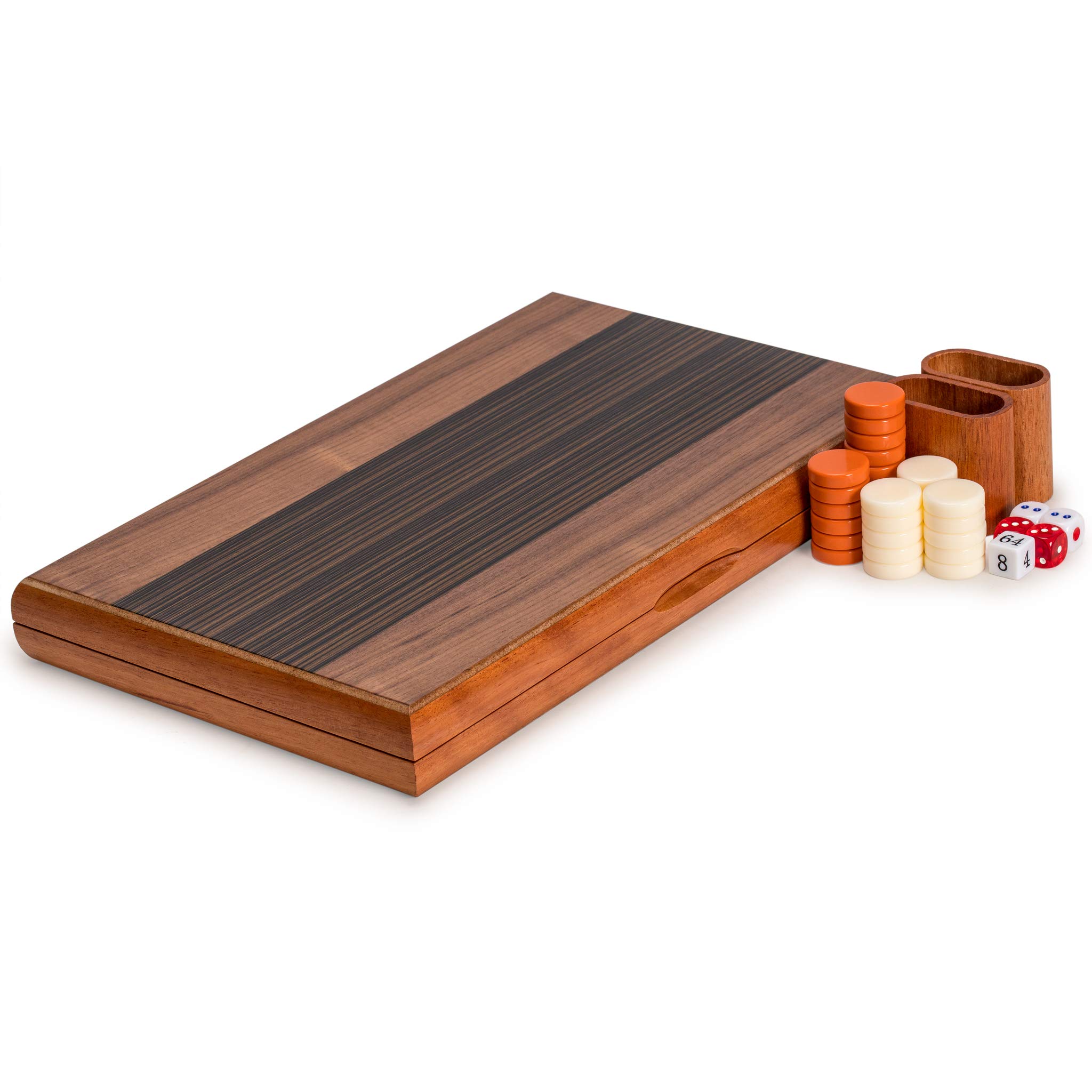 Foto 4 pulgar | Set De Juego De Backgammon Yellow Mountain Imports Pasadena Wood - Venta Internacional.