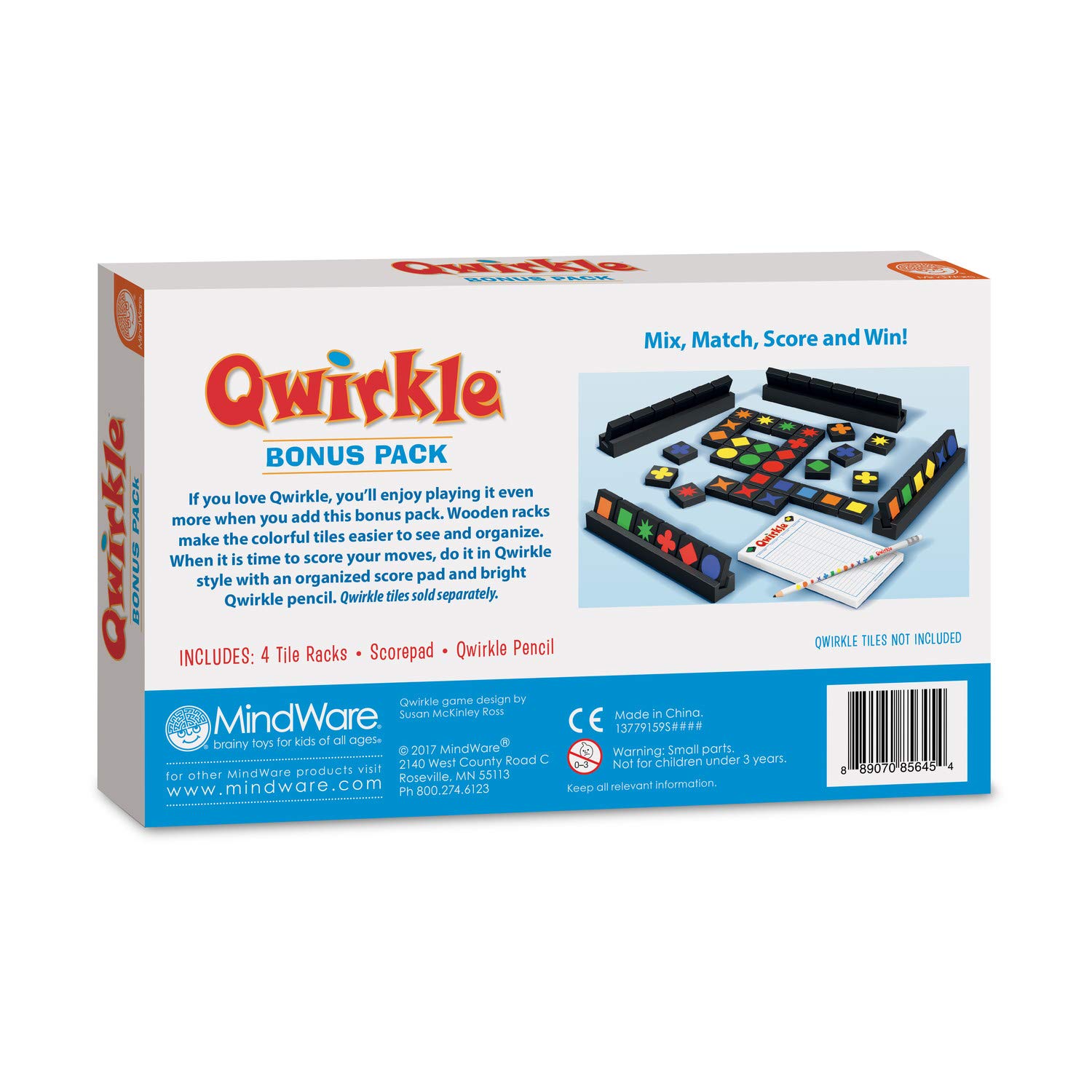 Foto 7 pulgar | Juego De Mesa Mindware Qwirkle Bonus Pack Para 2-4 Jugadores Mayores De 8 Años - Venta Internacional.