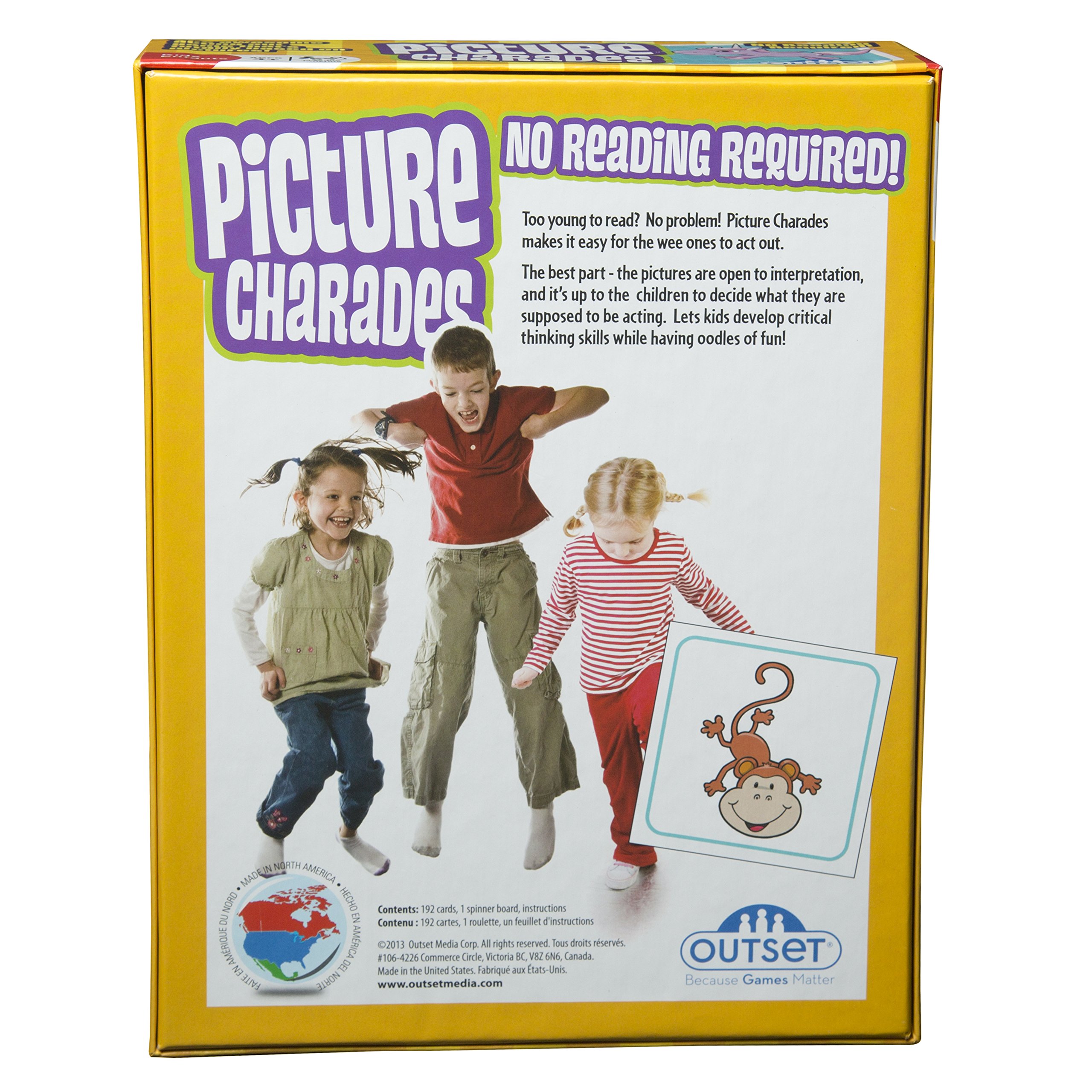 Foto 7 pulgar | Picture Charades Outset Media Para Niños Mayores De 4 Años, 192 Tarjetas - Venta Internacional.