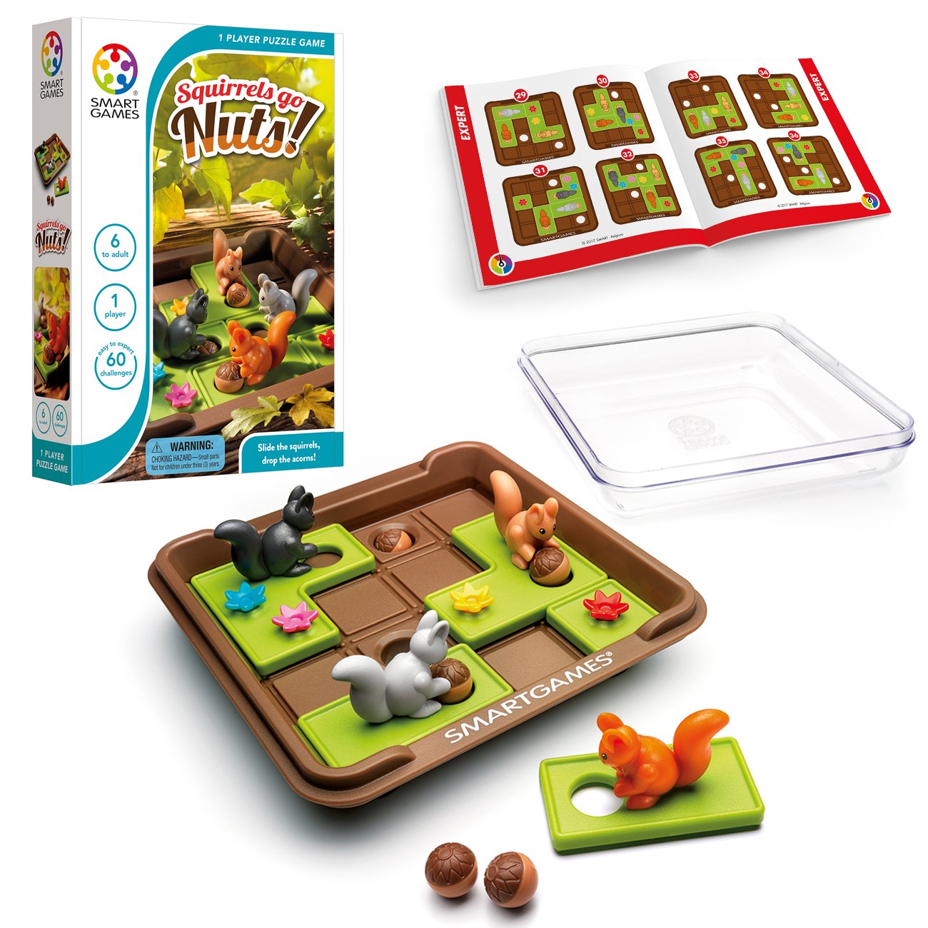 Foto 2 pulgar | Juego De Viajes Smartgames Squirrels Go Nuts! De 6 A Adultos - Venta Internacional.
