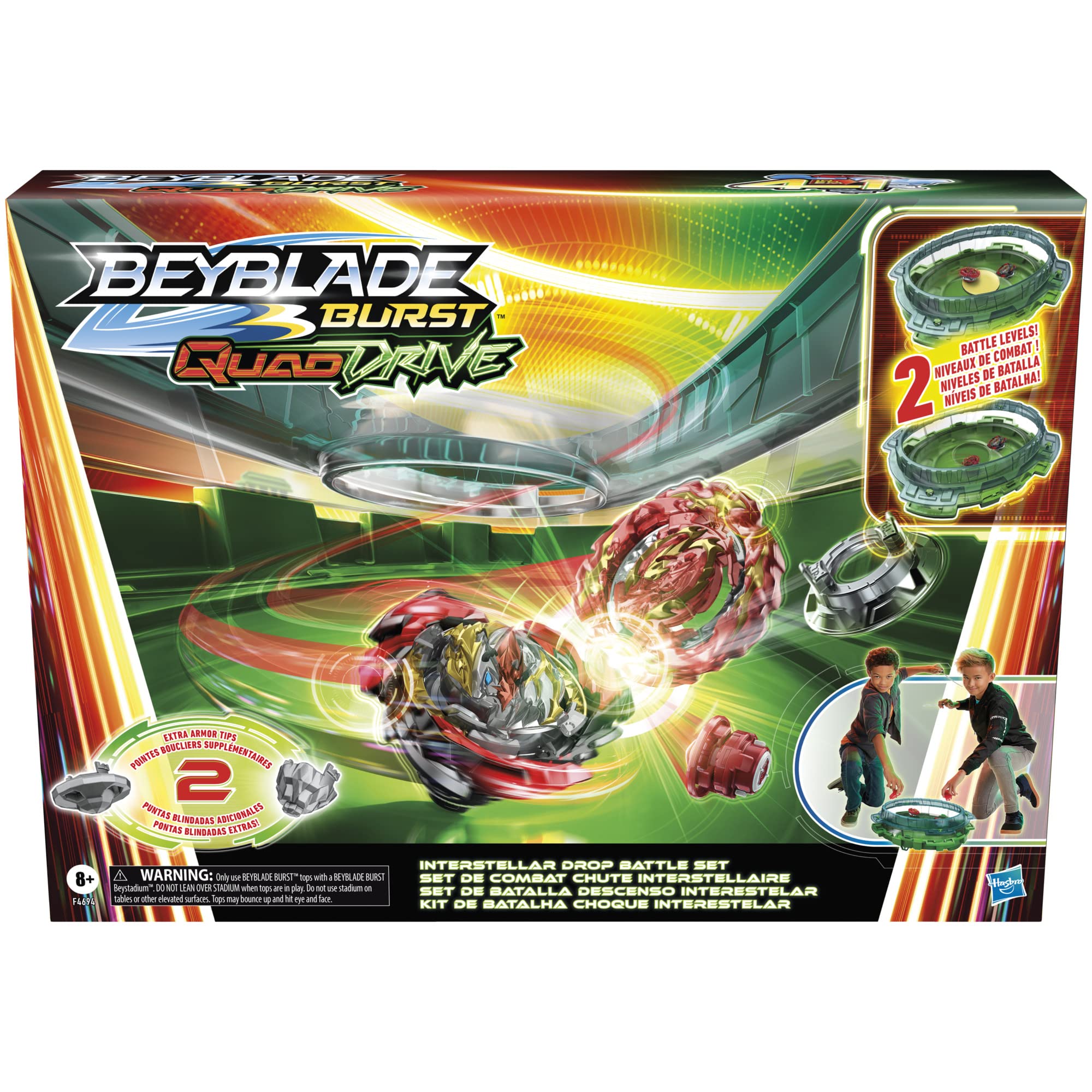 Foto 3 pulgar | Set De Batalla Beyblade Burst Quaddrive Interstellar Drop Hasbro - Venta Internacional.
