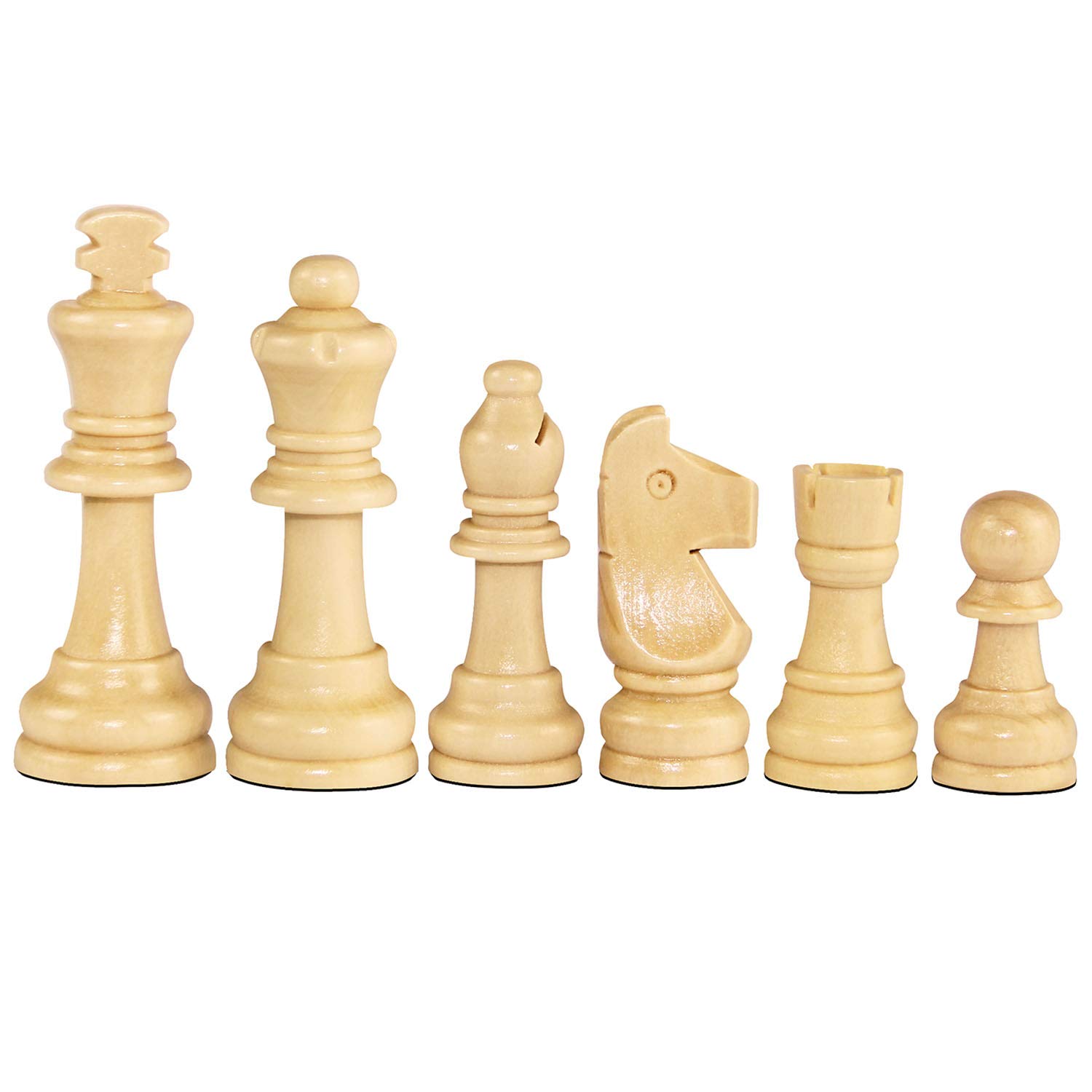 Foto 2 | Piezas De Ajedrez Asney Tournament Staunton Wood, 8 Cm, Tamaño King - Venta Internacional.