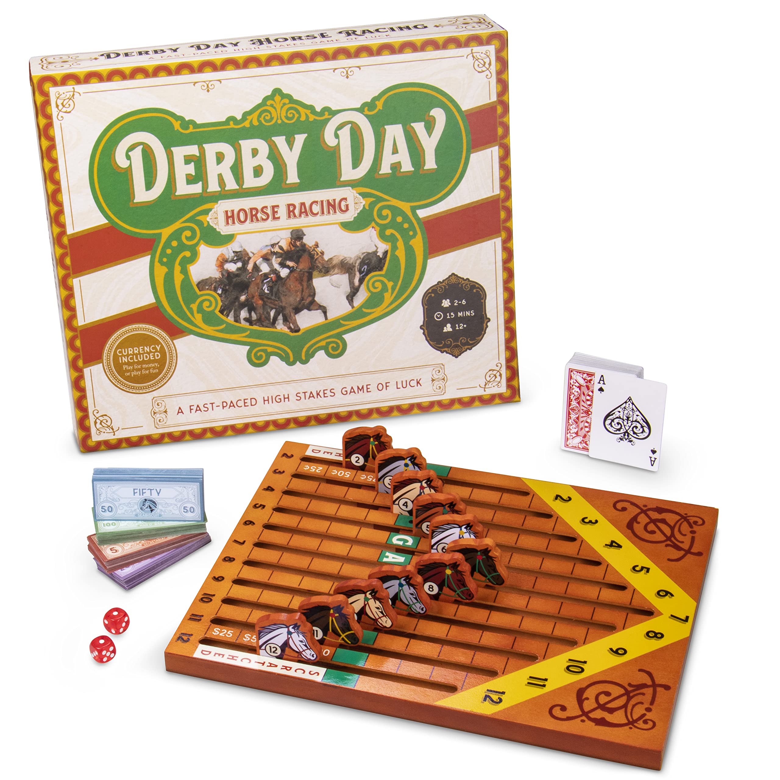 Foto 2 pulgar | Juego De Mesa Brybelly Derby Day Horse Racing Con Accesorios - Venta Internacional.