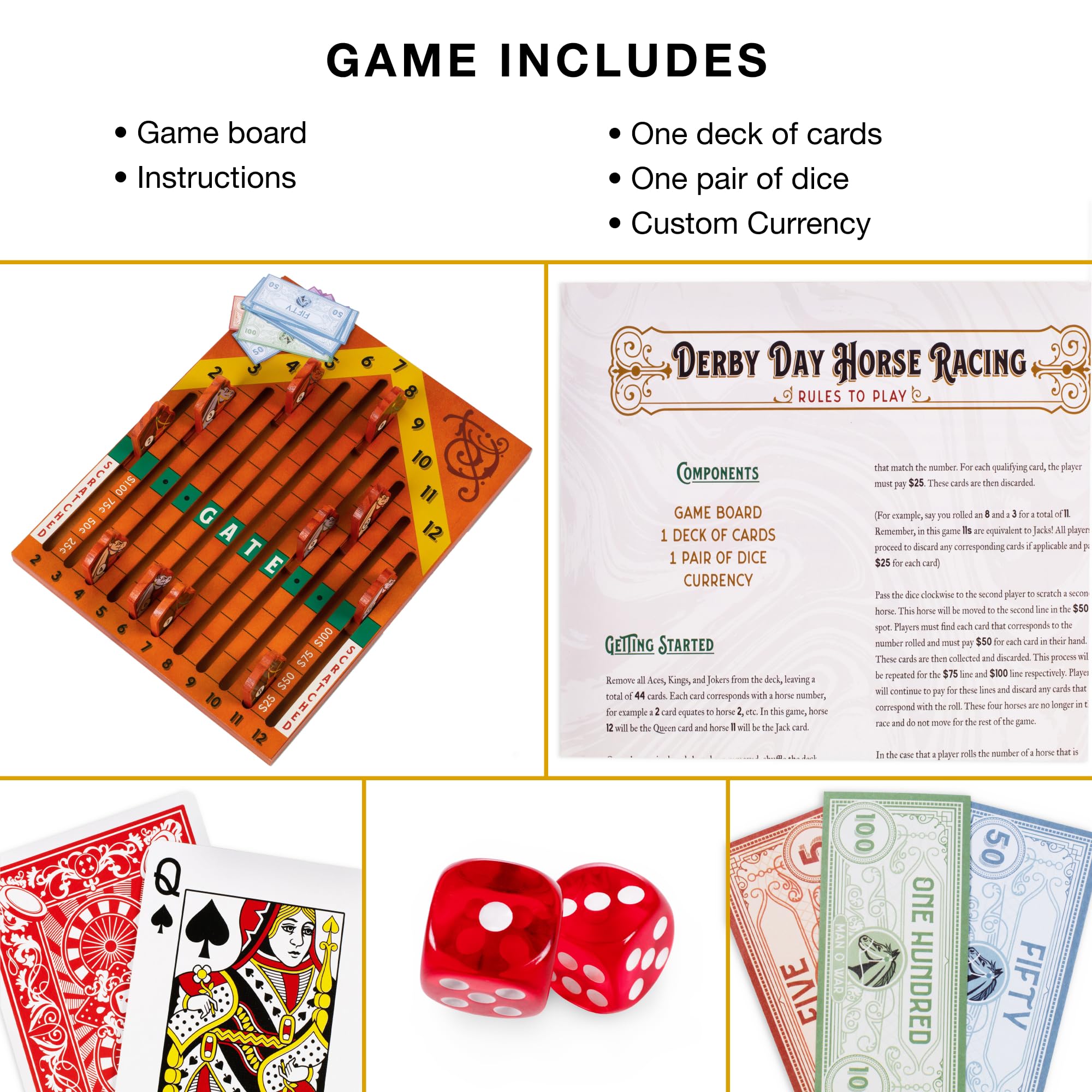 Foto 4 | Juego De Mesa Brybelly Derby Day Horse Racing Con Accesorios - Venta Internacional.