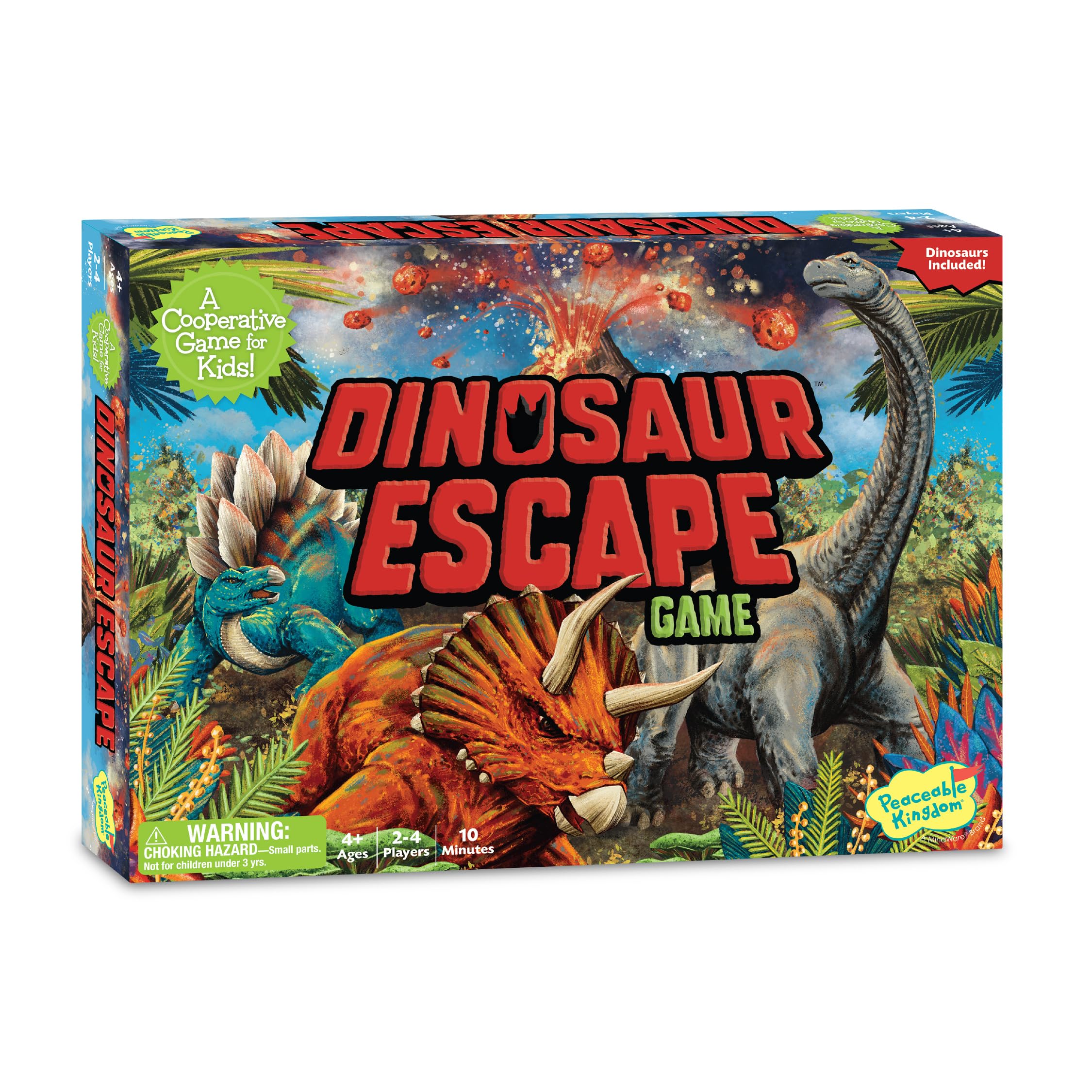 Foto 2 pulgar | Juego De Memoria Cooperativo Peaceable Kingdom Dinosaur Escape - Venta Internacional.