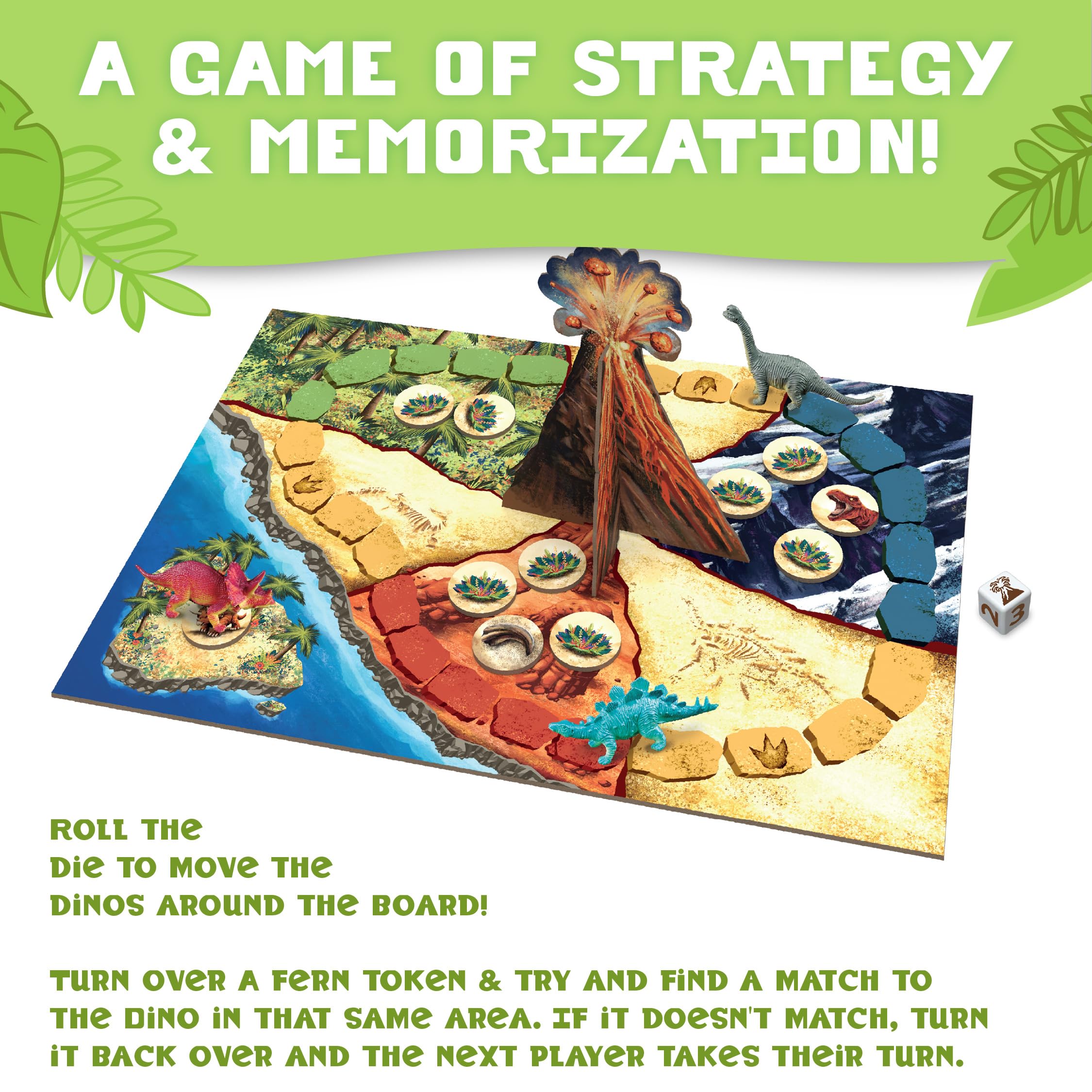 Foto 3 | Juego De Memoria Cooperativo Peaceable Kingdom Dinosaur Escape - Venta Internacional.