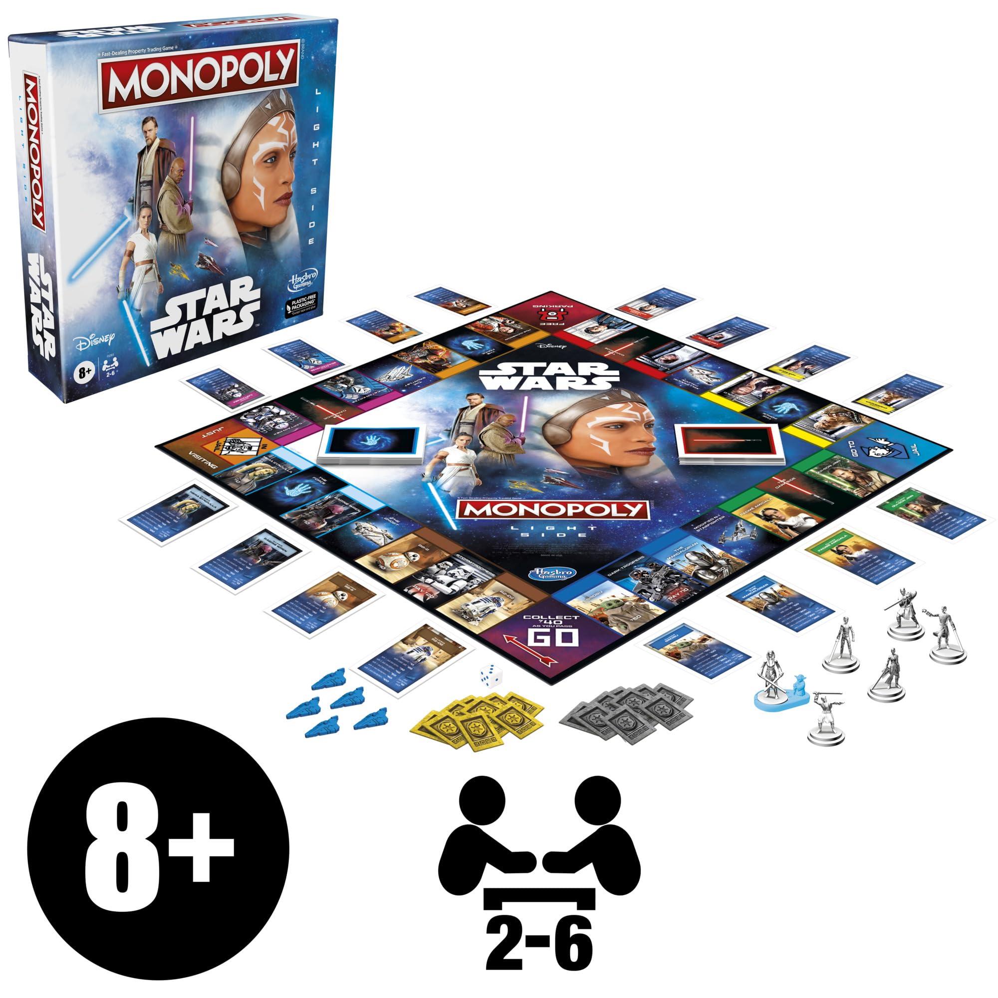 Foto 4 pulgar | Juego De Mesa Hasbro Gaming Monopoly Star Wars Light Side - Venta Internacional.