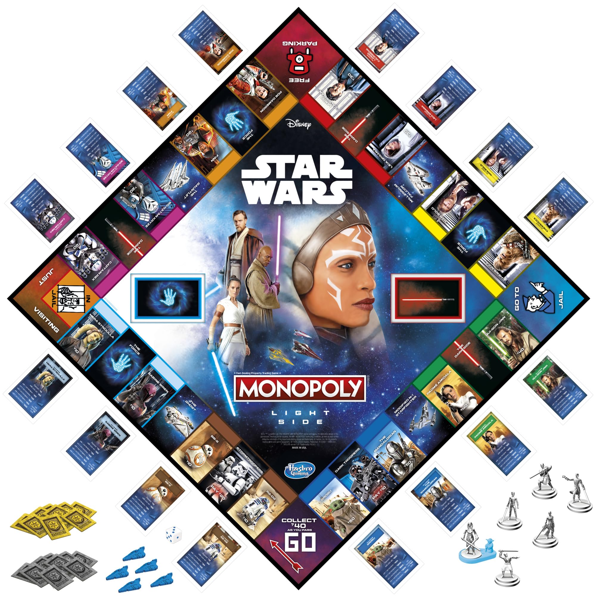 Foto 5 pulgar | Juego De Mesa Hasbro Gaming Monopoly Star Wars Light Side - Venta Internacional.