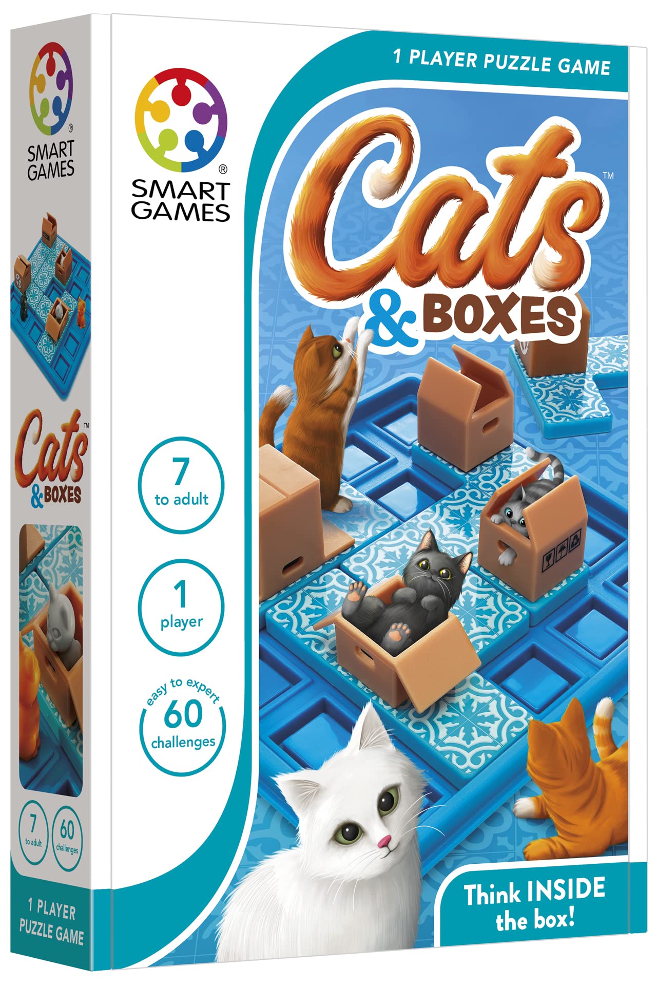 Foto 1 | Juego De Rompecabezas Smartgames Sg450 Cats & Boxes Para Mayores De 7 Años Con 60 Canales - Venta Internacional.