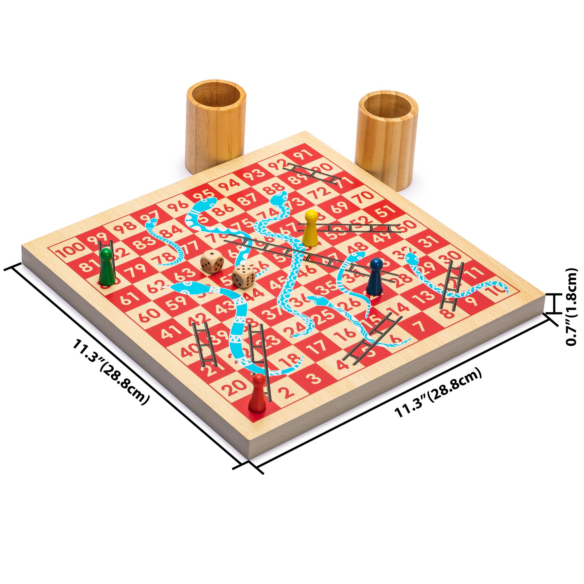 Foto 4 pulgar | Set De Juego Yellow Mountain Imports Snakes And Ladders, Ludo - Venta Internacional.