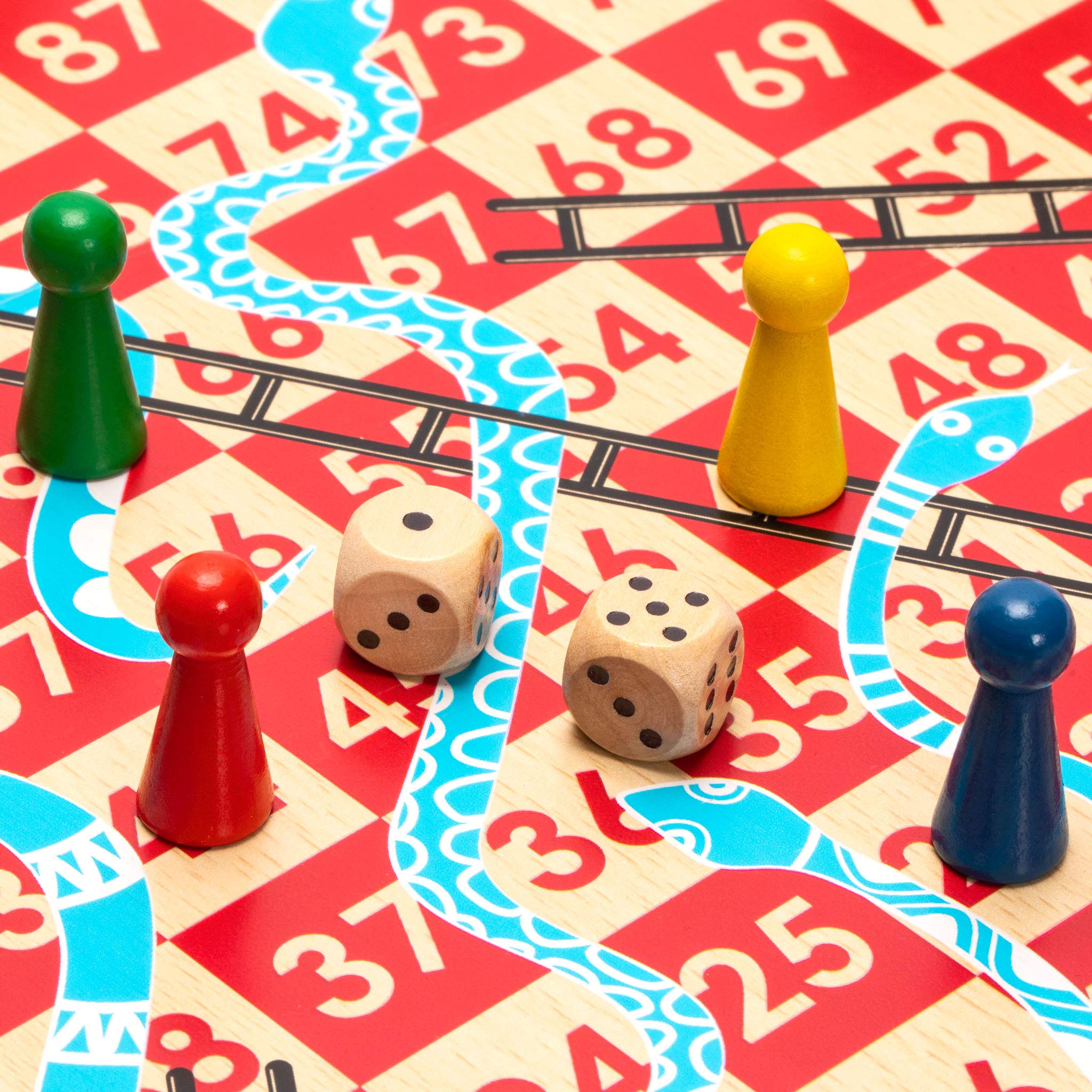 Foto 6 pulgar | Set De Juego Yellow Mountain Imports Snakes And Ladders, Ludo - Venta Internacional.