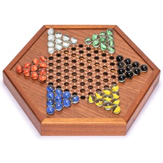 Foto 4 | Juego De Mesa Chinese Checkers Yellow Mountain Con Cajones - Venta Internacional.
